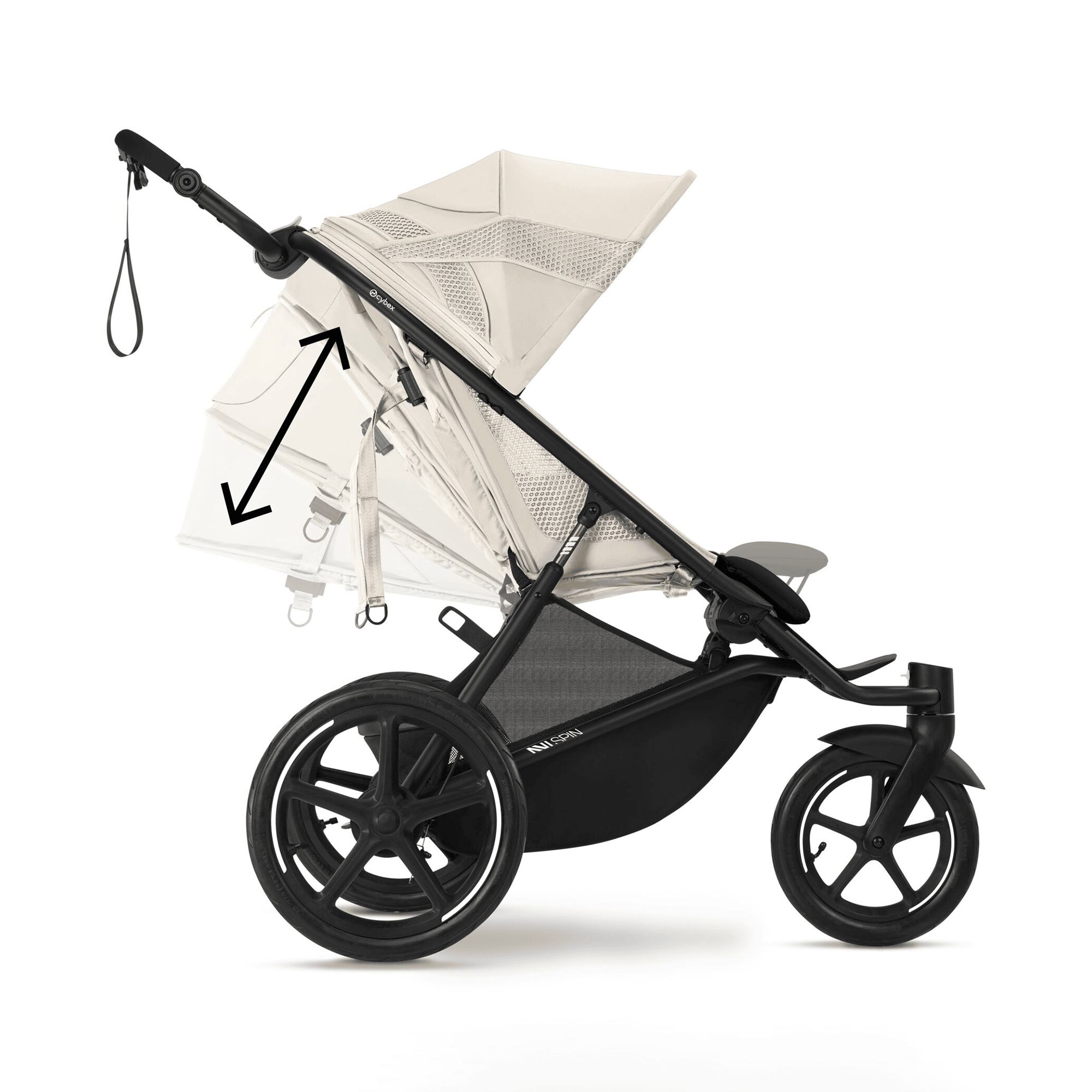 Kombi-Kinderwagen, cybex, Beige – Produktansicht