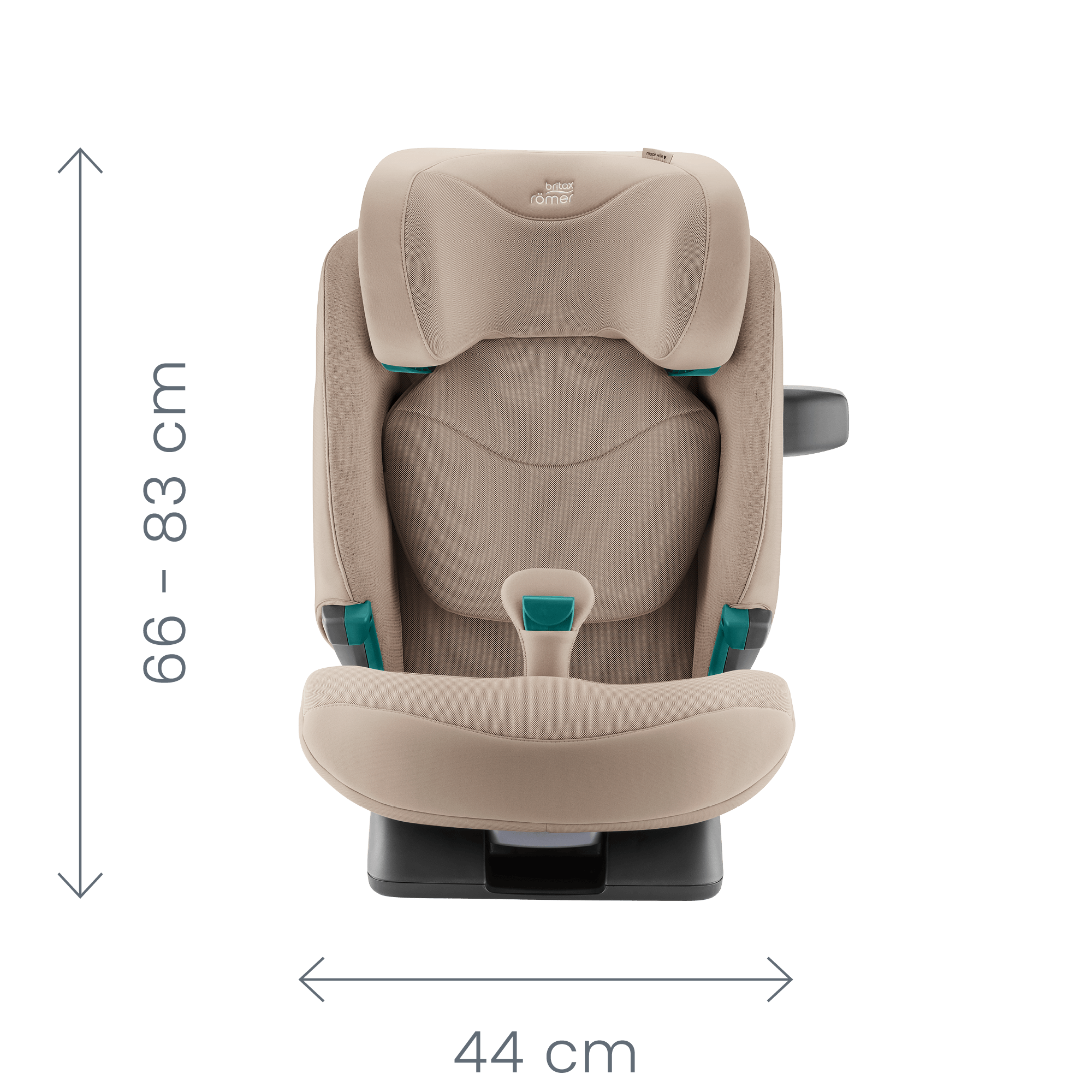 Kindersitze 15-36 kg, Gruppe 2/3, Britax Römer, Beige – Produktansicht