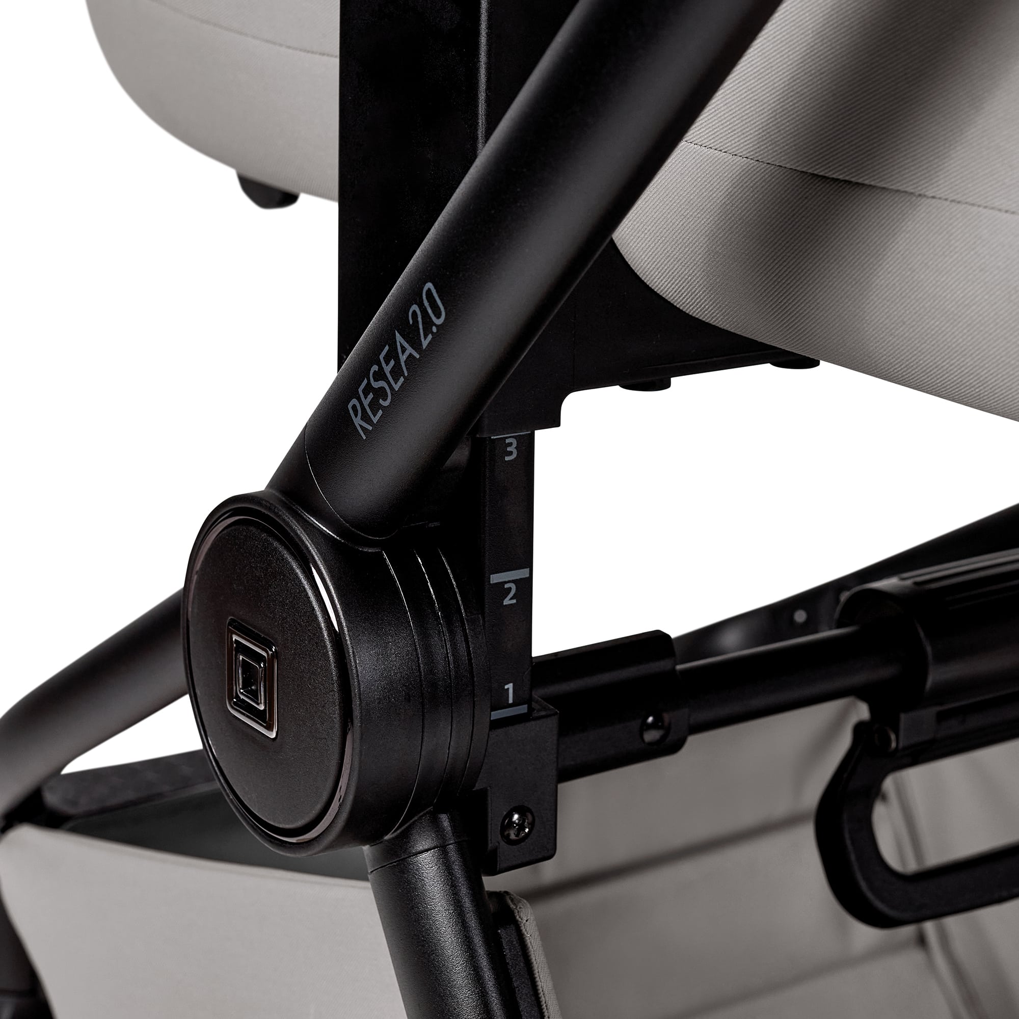 Kombi-Kinderwagen, MOON, Grau – Produktansicht