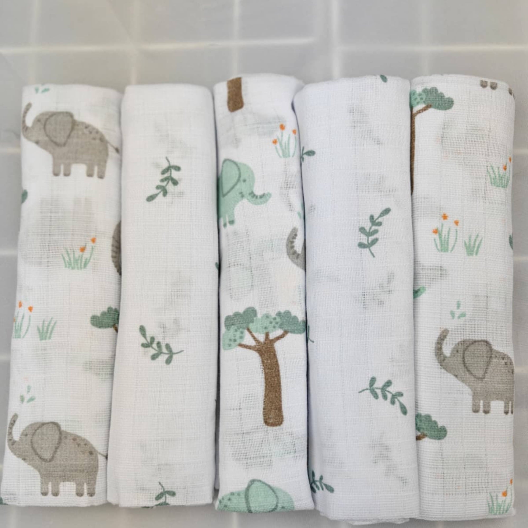 Mullwindeln, LITTLE ONE, Weiß – Produktansicht