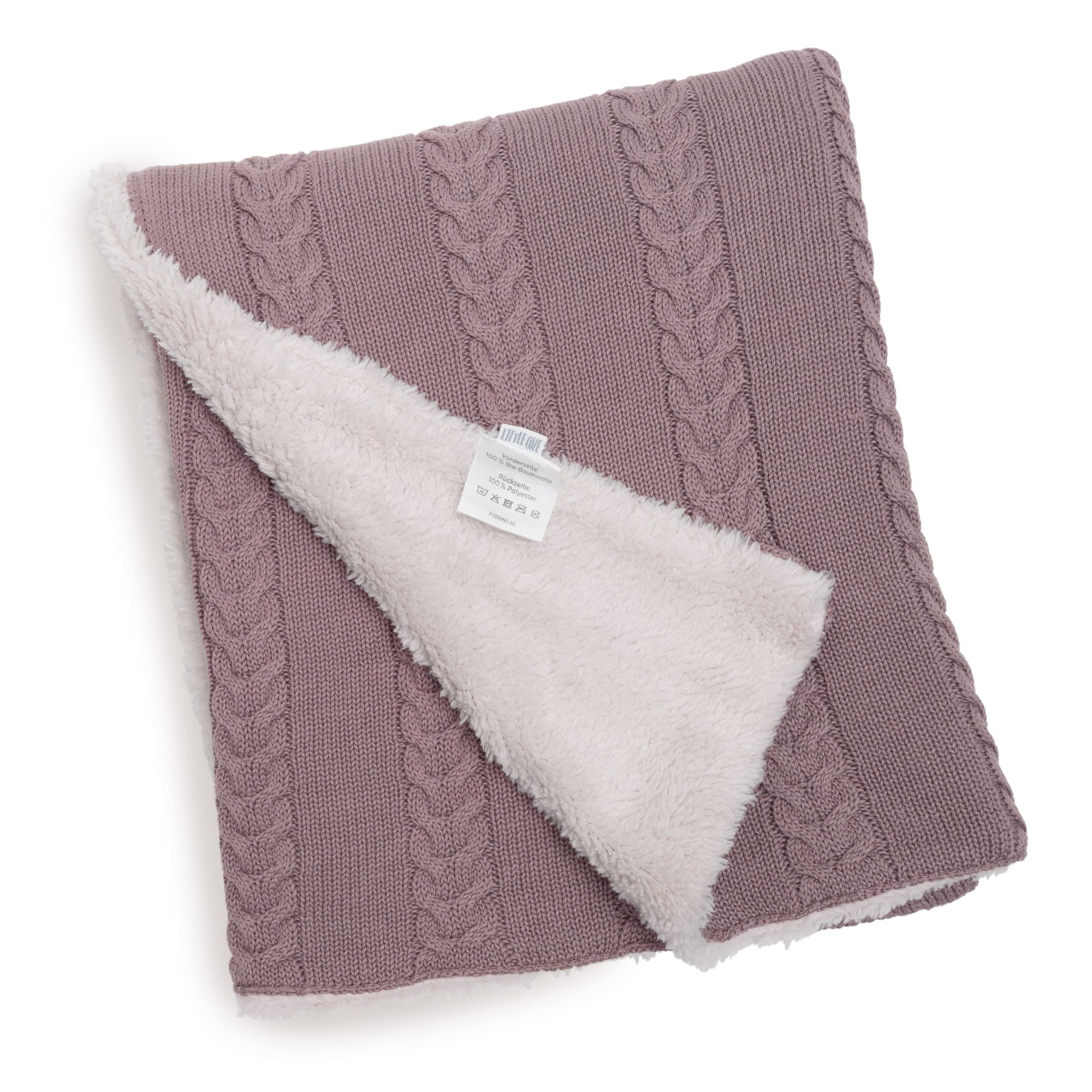Produkte, JACKY, Pink – Besonderheit: Strickdecke mit Kuschelrückseite