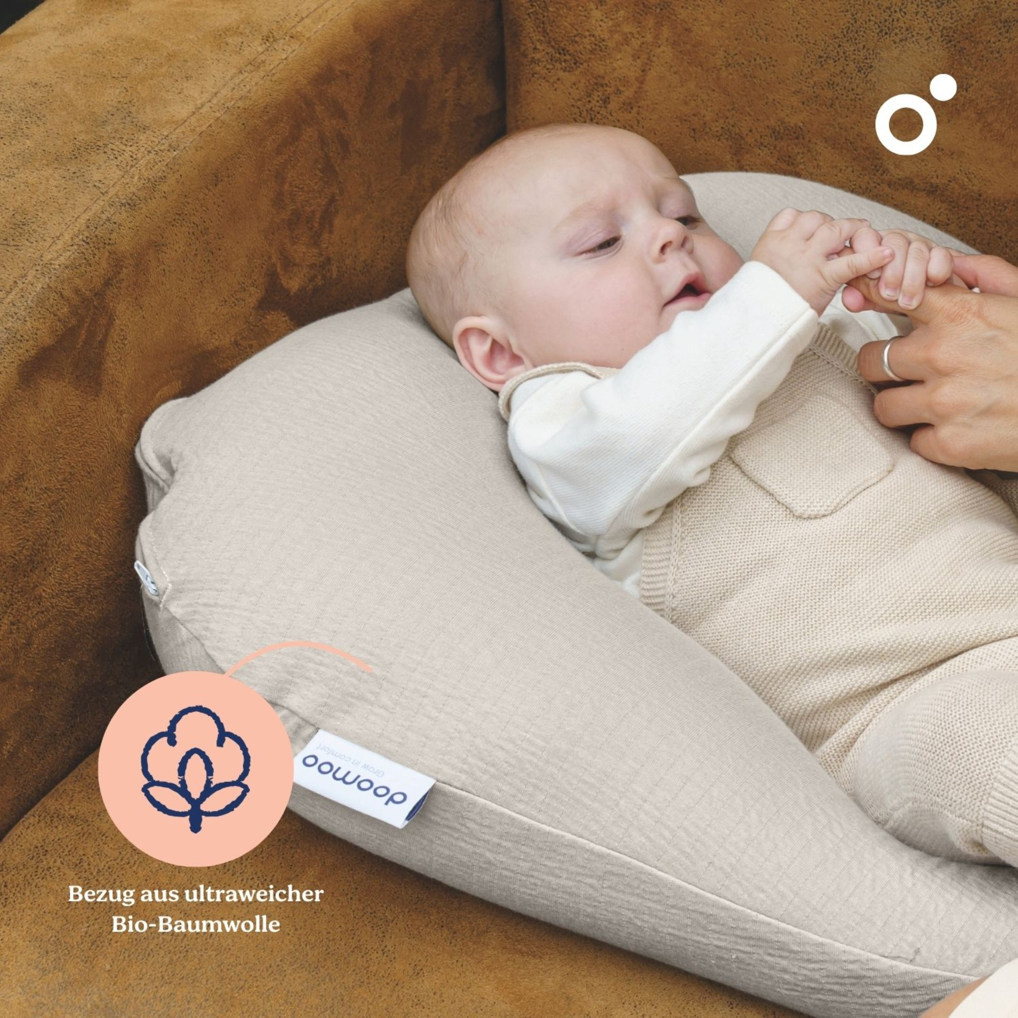 Stillkissen, doomoo, Beige – Produktansicht