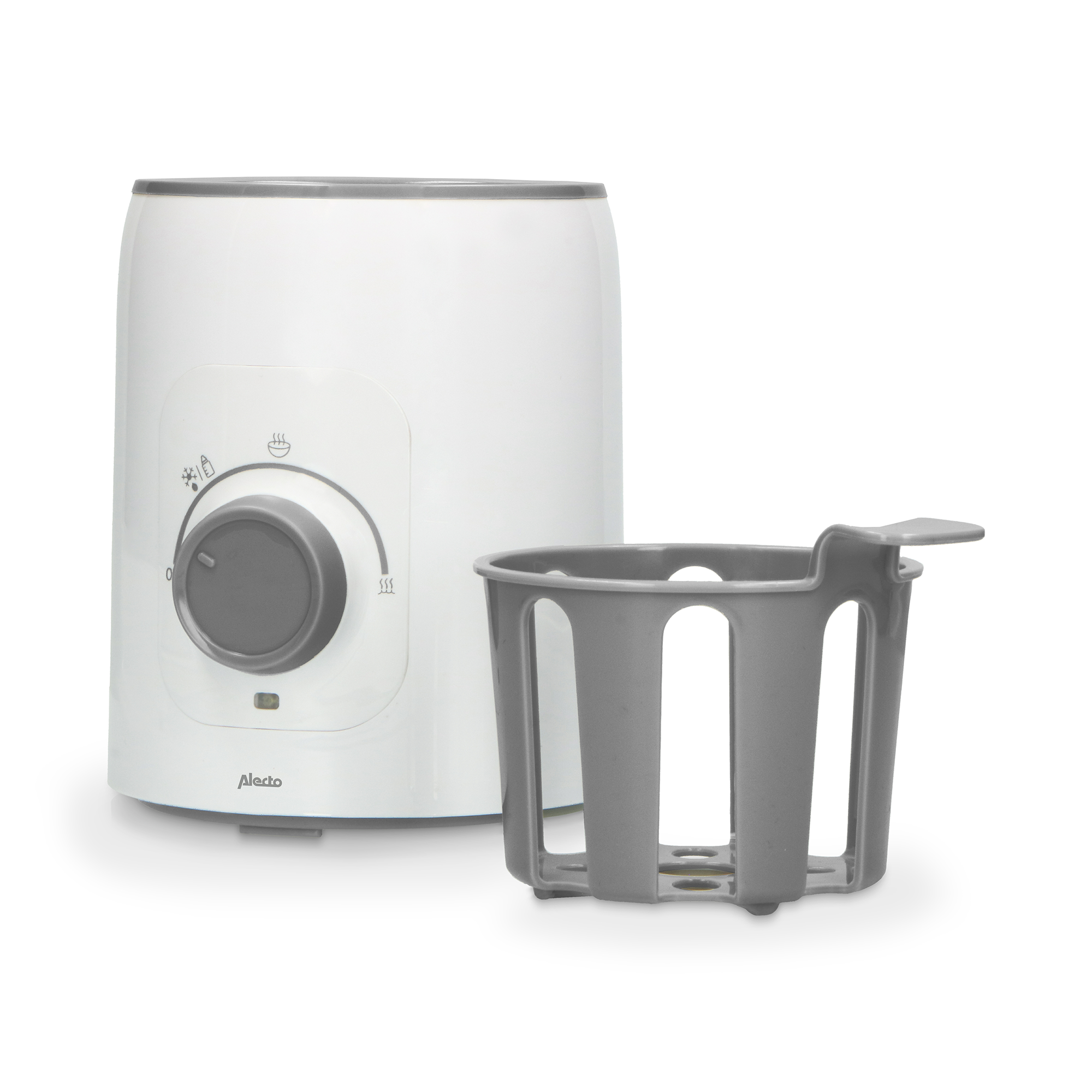 Babykostwärmer, Alecto baby, Weiß – Produktansicht