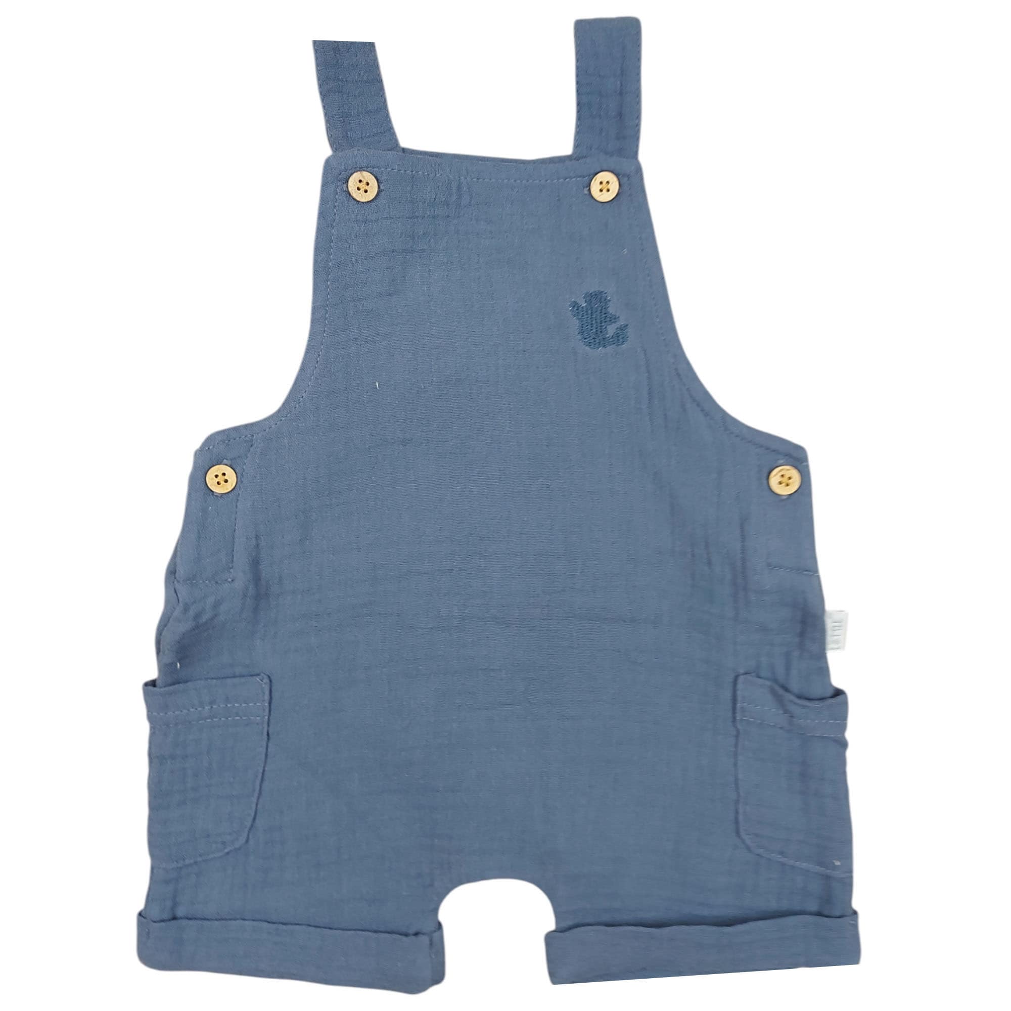 Musselin-Latzhose Robbe LITTLE Blau M2000587716606 1