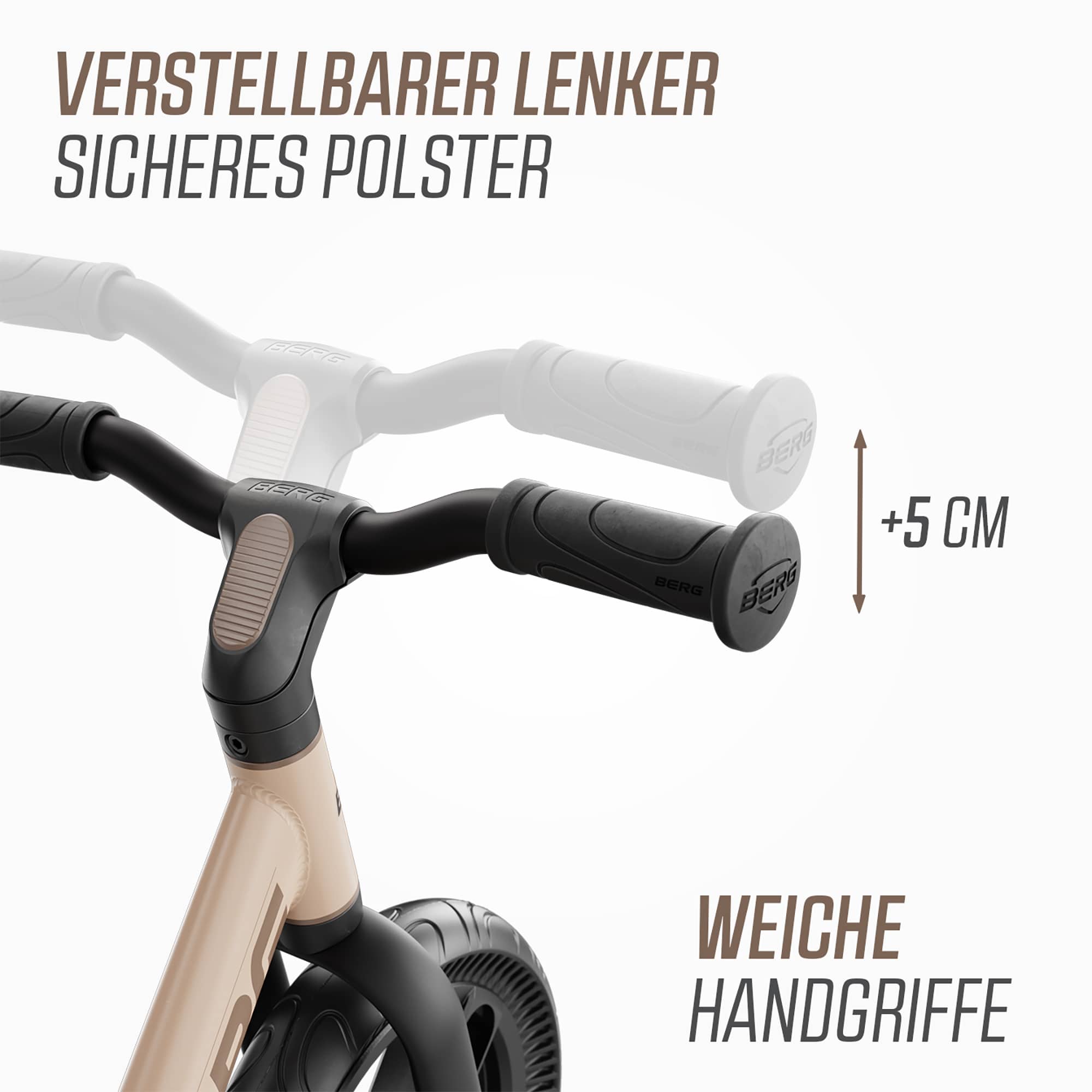 Laufräder, BERG, Beige – Produktansicht