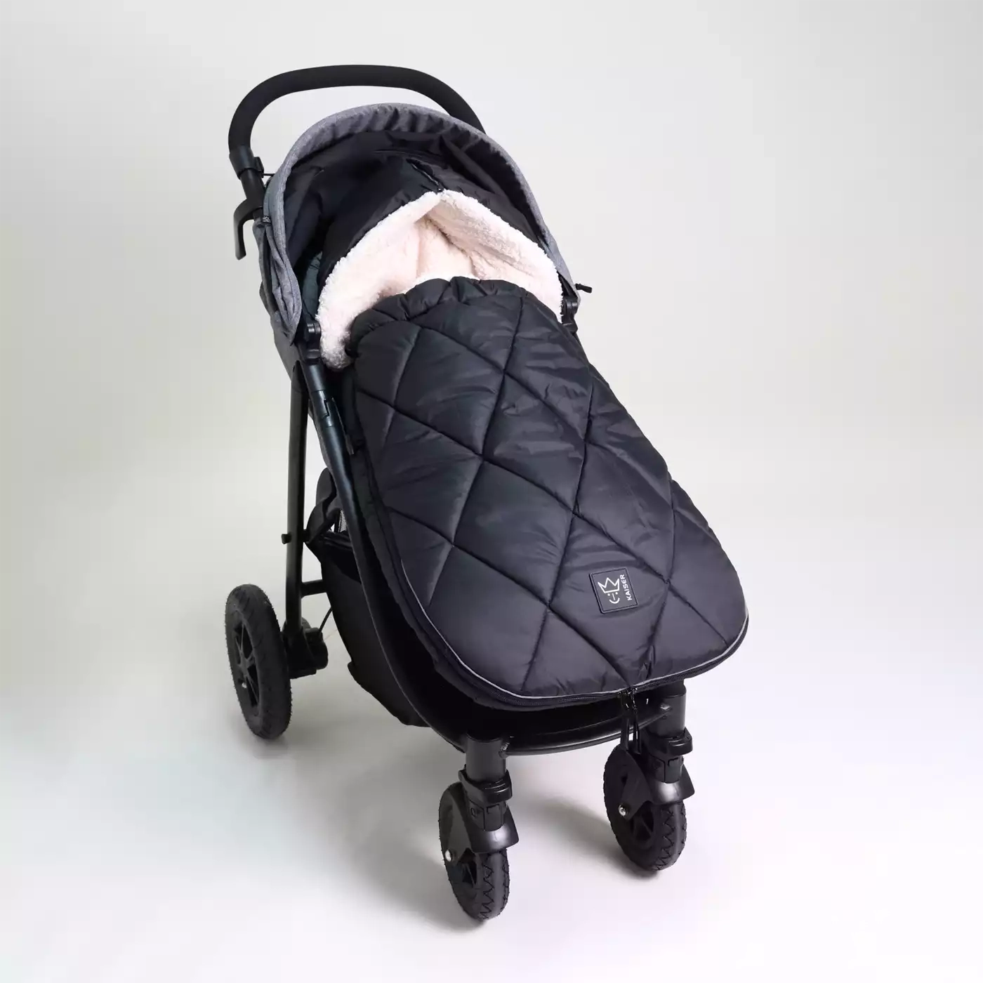 Fußsäcke & Decken, KAISER, Schwarz – Produktansicht
