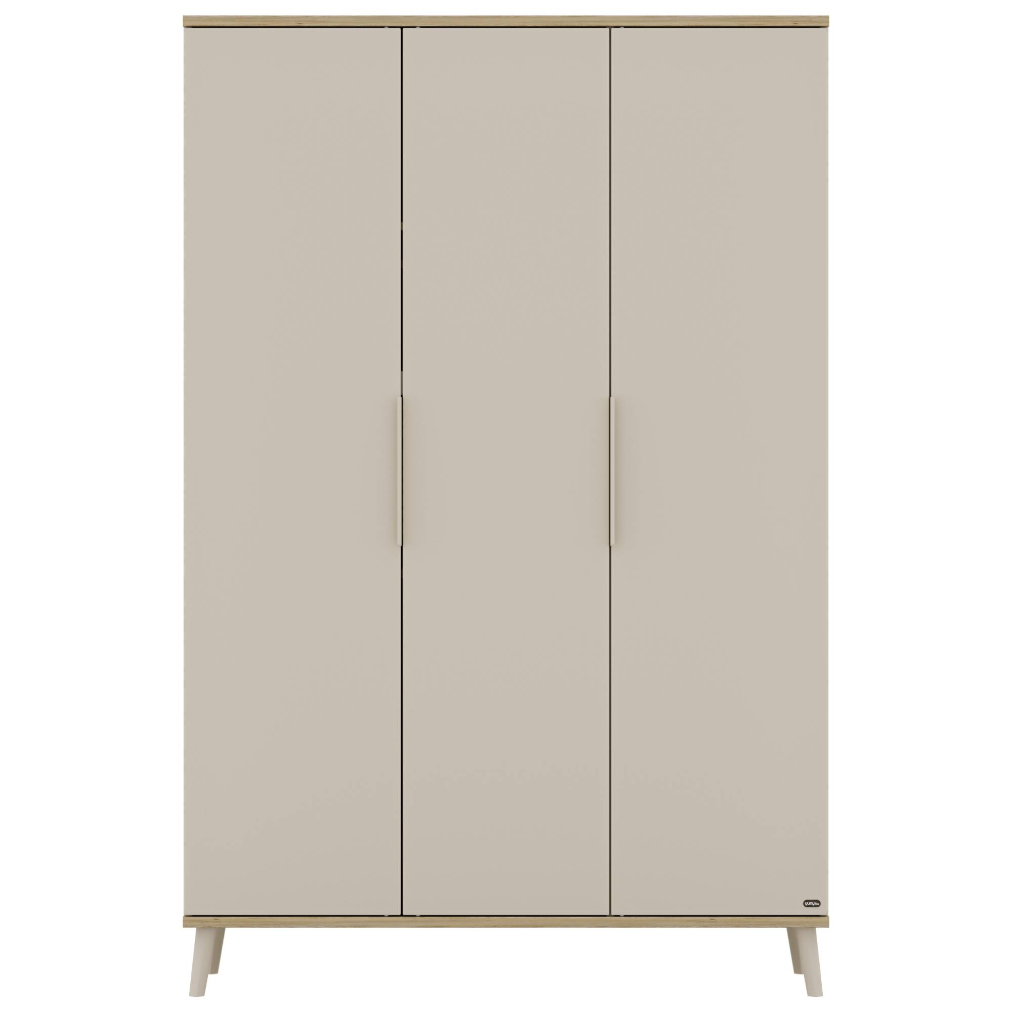 3-türige Kleiderschränke, Yuny by PAIDI, Beige – Besonderheit: großzügiges Stauraumangebot mit 3 Türen
