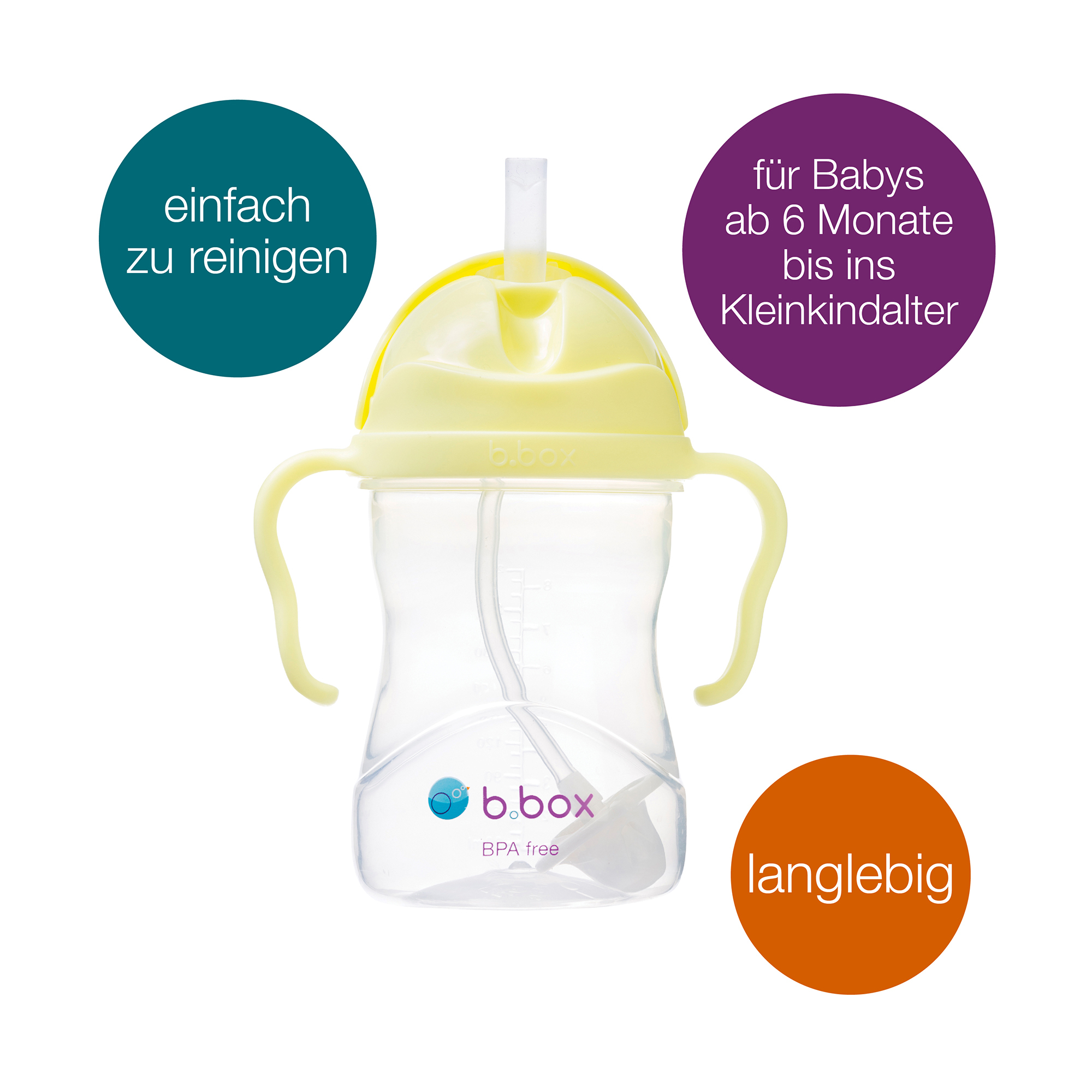Trinklernbecher & -flaschen, B.box, Gelb – Produktansicht