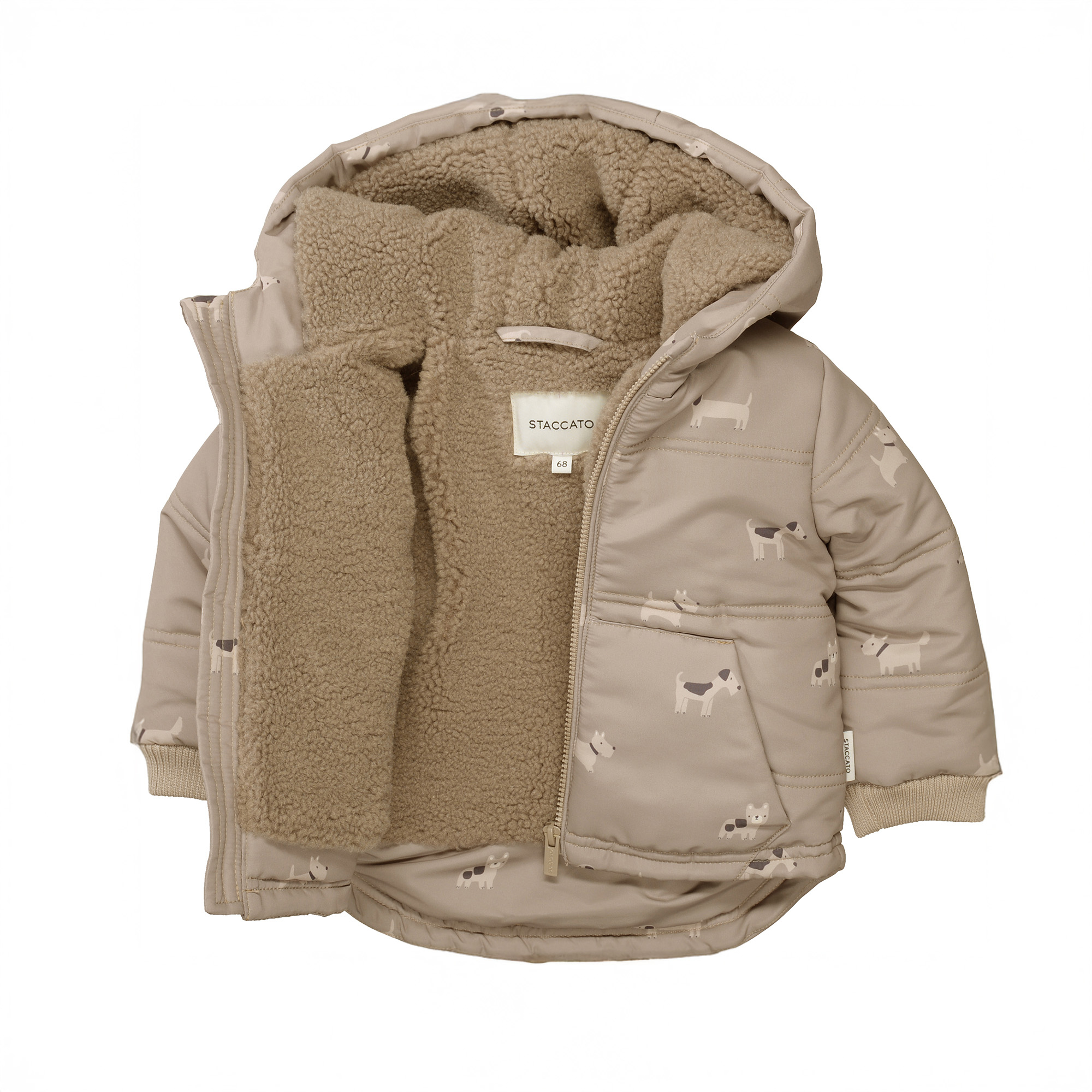 Winterjacken, STACCATO, Grau – Besonderheit: gefüttert mit Teddyfleece