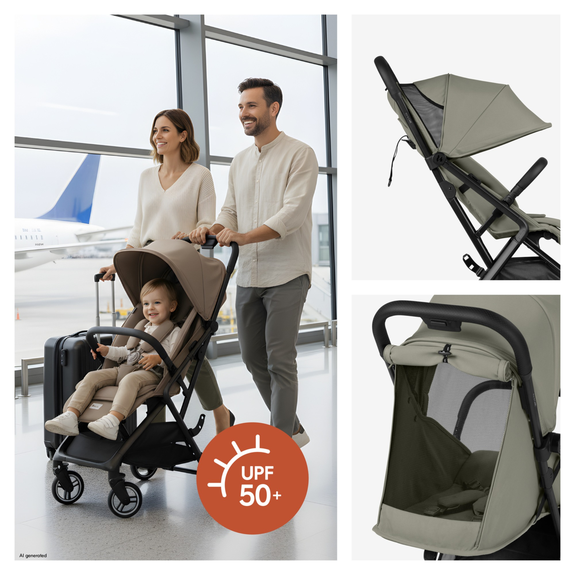 Reisebuggys, hauck, Grün – Produktansicht