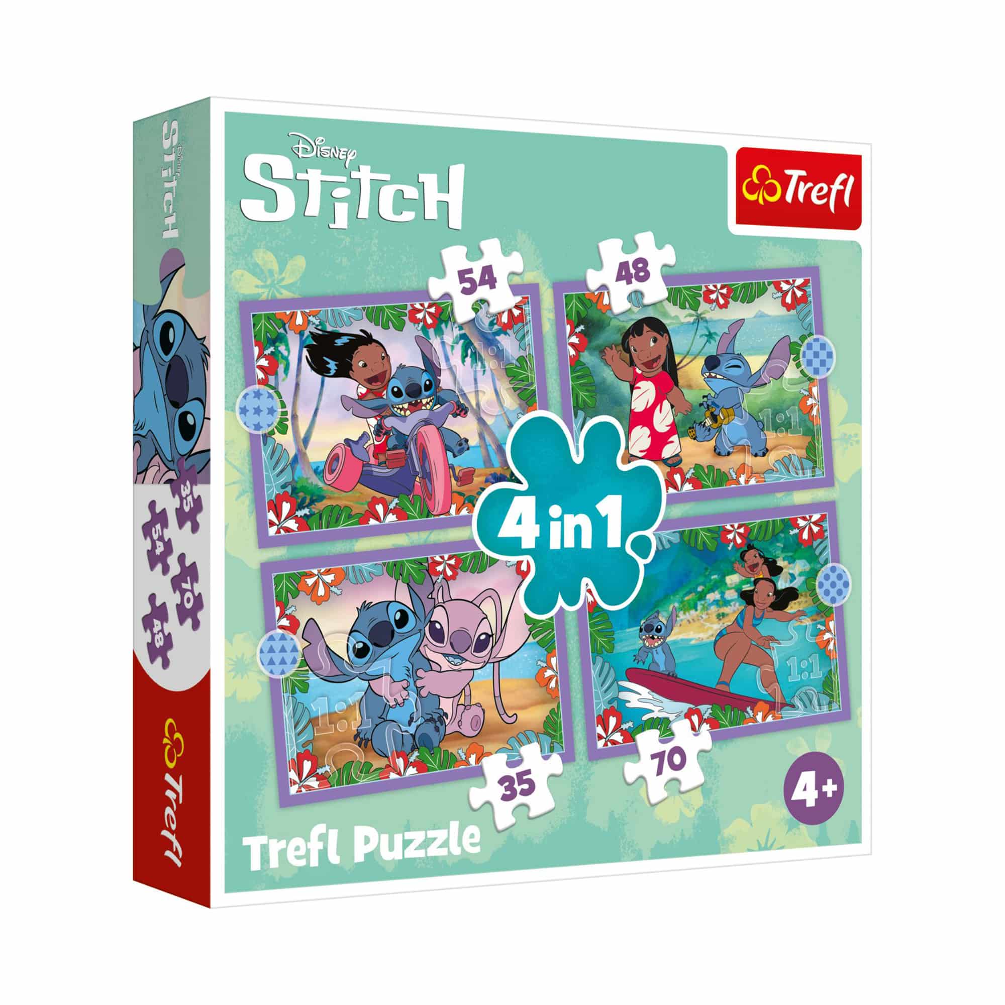 Puzzle, Trefl, Mehrfarbig – Besonderheit: enthält 4 Puzzle