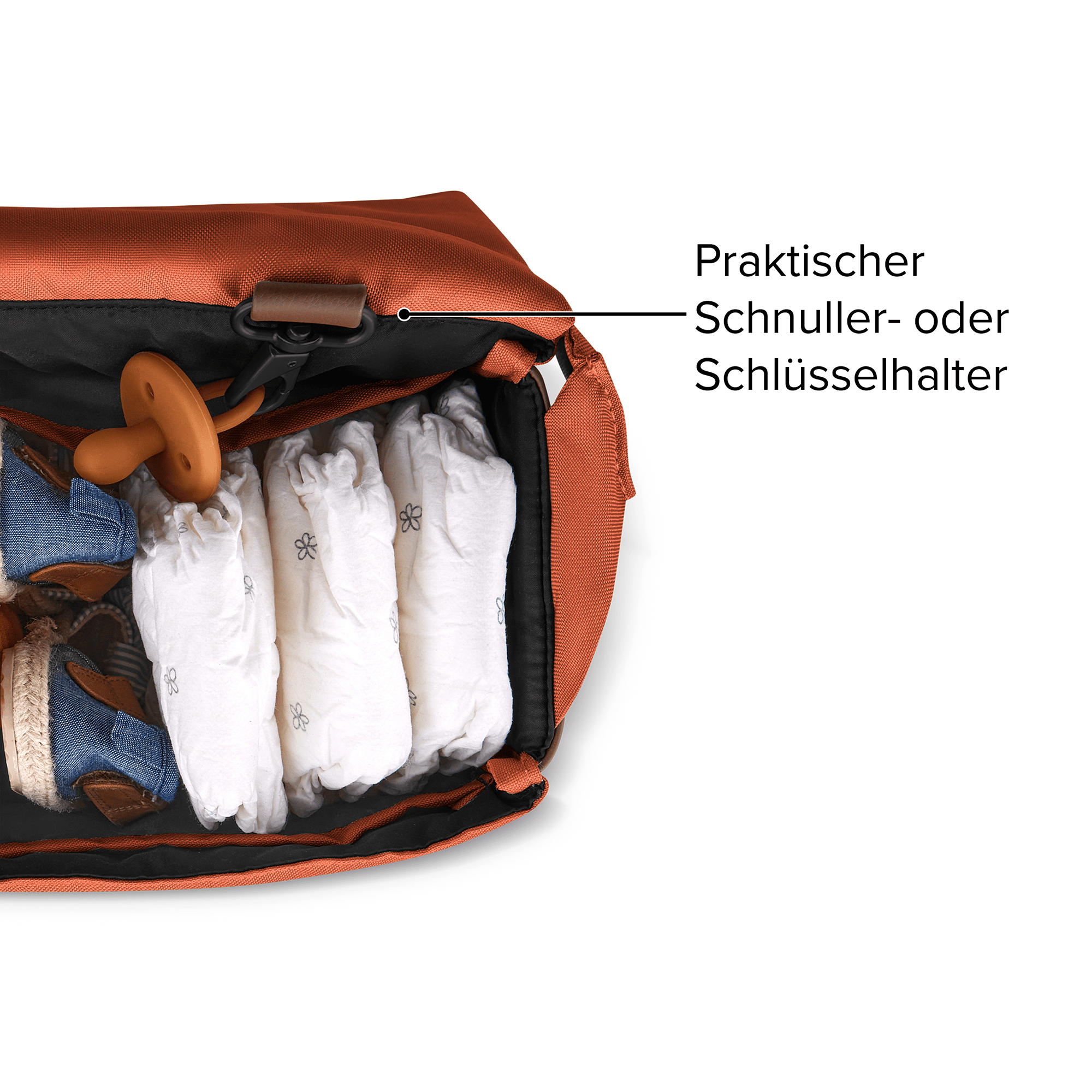 Wickeltaschen, ABC DESIGN, Orange – Produktansicht