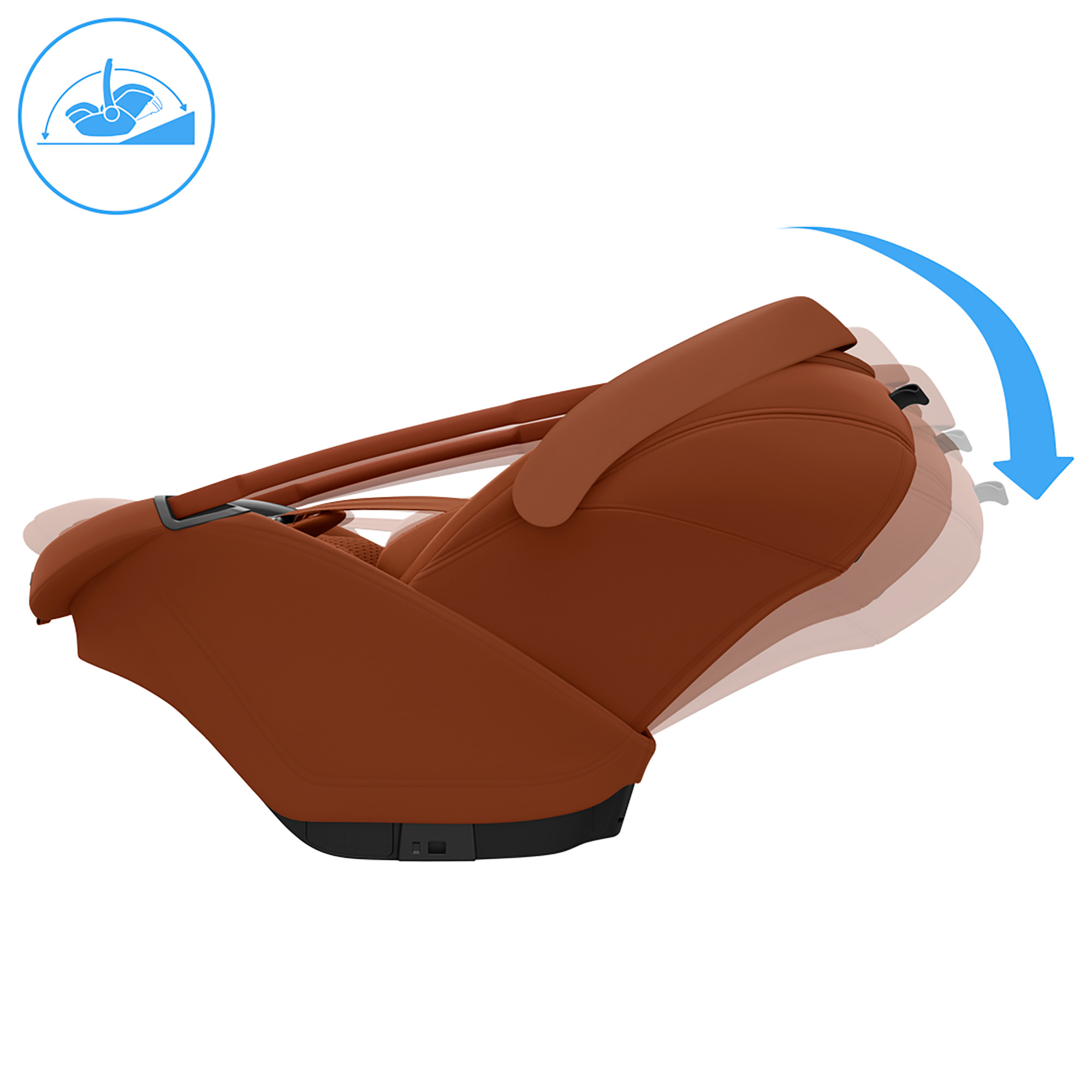 Babyschalen 0-13 kg, Gruppe 0+, MAXI-COSI Premium, Orange – Produktansicht