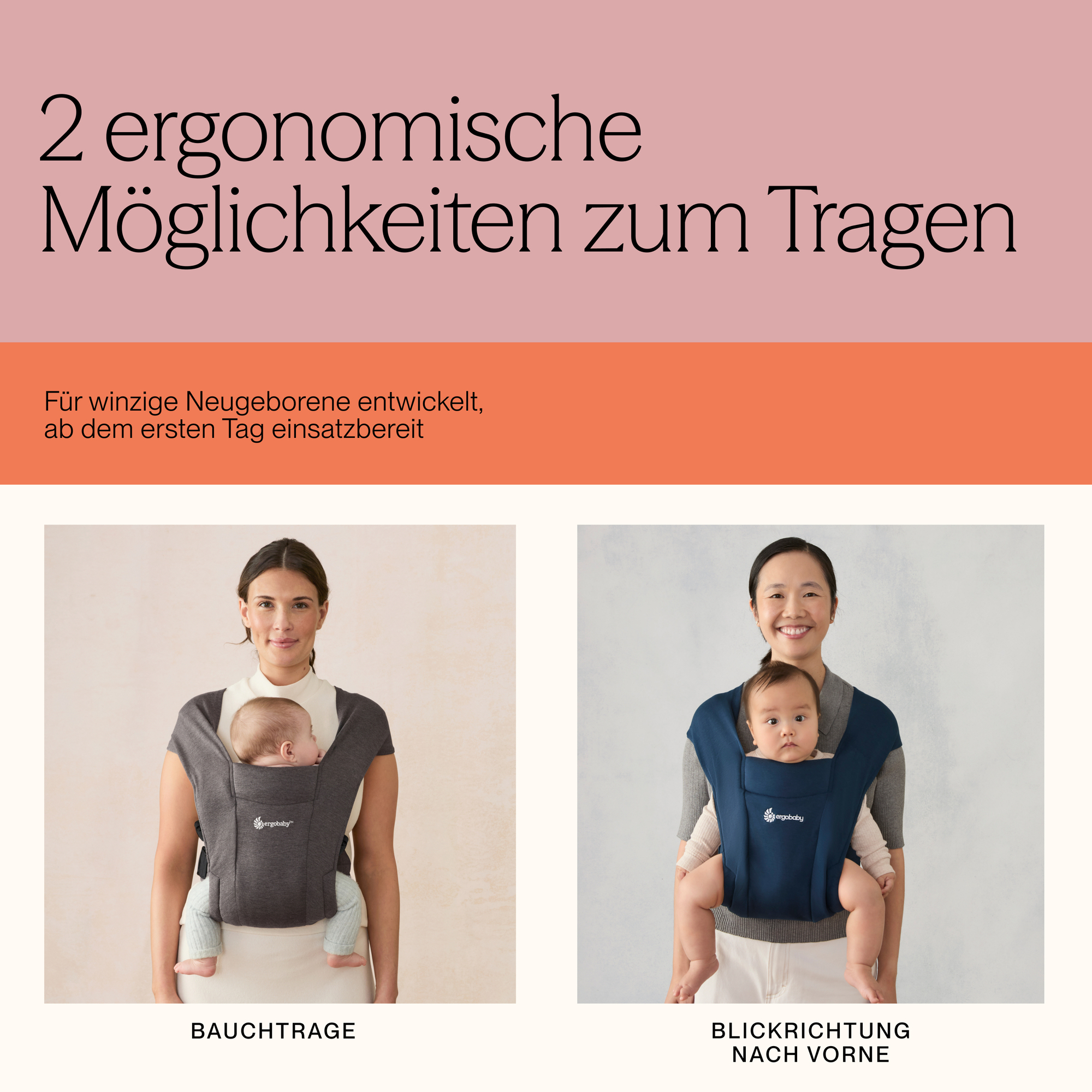 Fullbuckle Tragen, ERGObaby, Beige – Produktansicht
