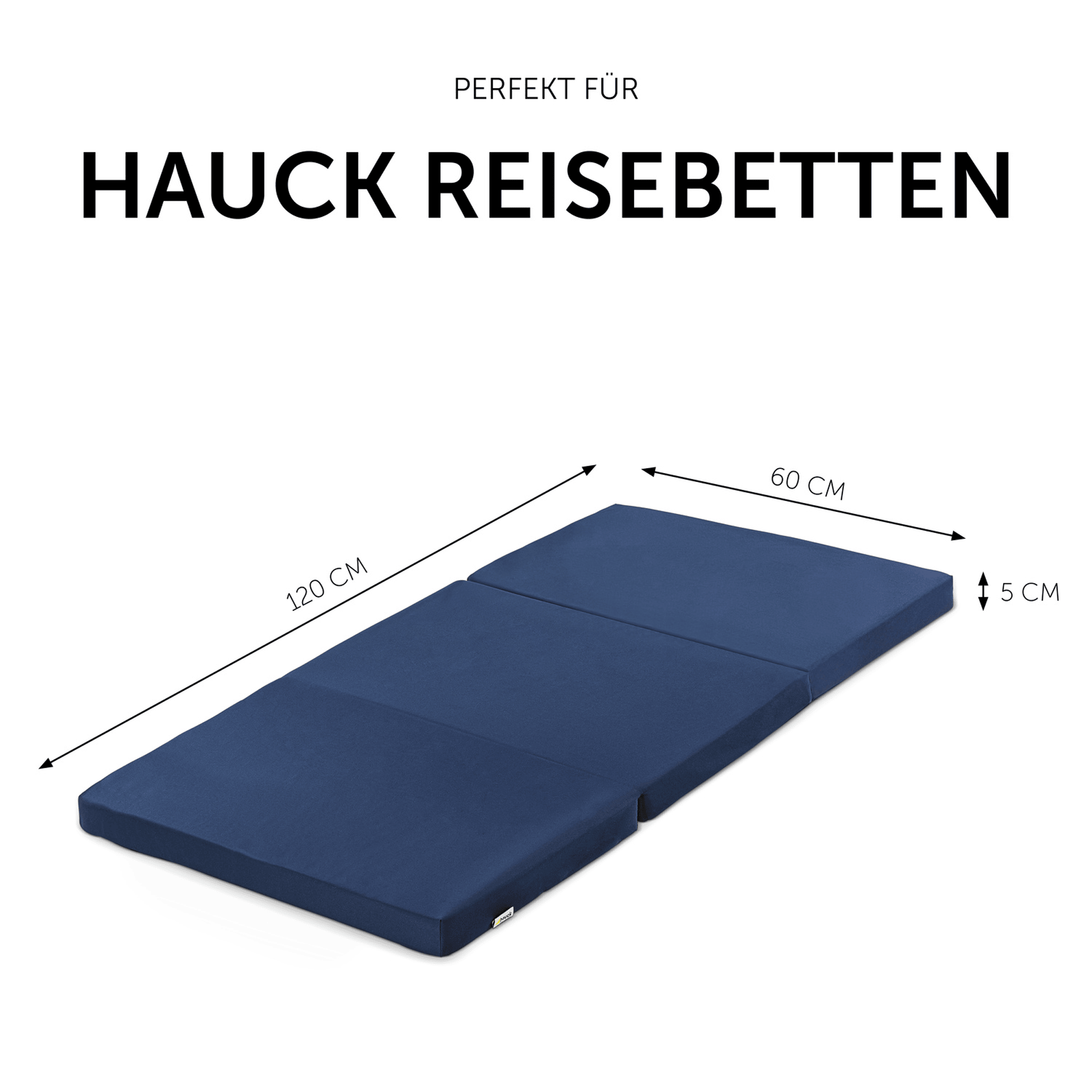 Reisebettmatratzen, hauck, Blau – Produktansicht