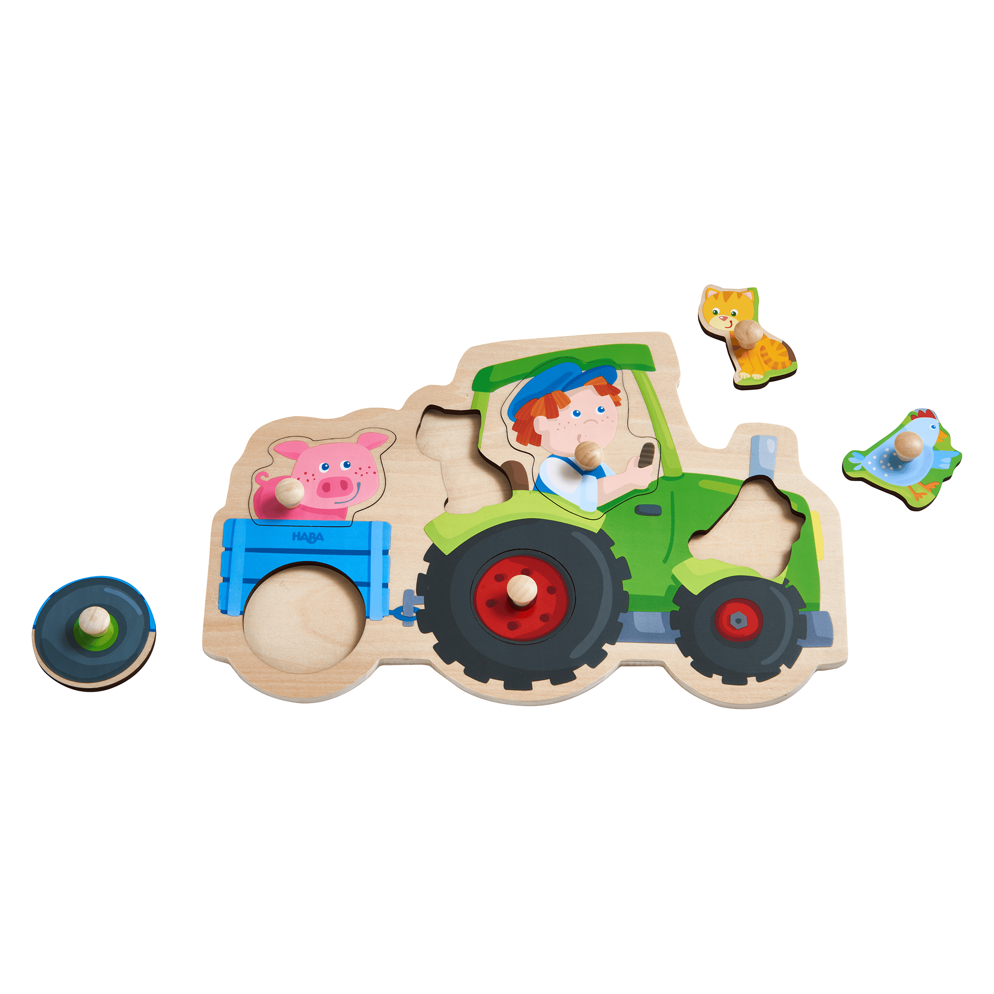 Holzpuzzle, HABA, Mehrfarbig – Produktansicht