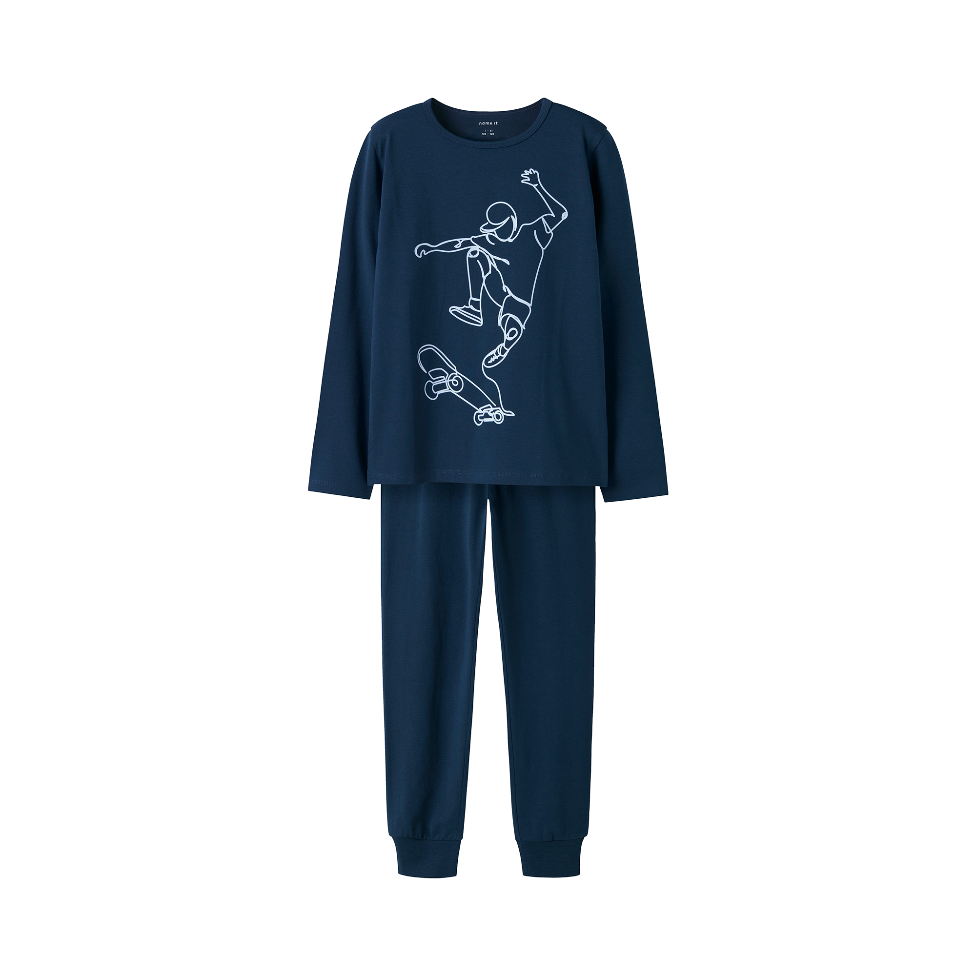 Zweiteiler, name it, Blau – Besonderheit: aus 95% Baumwolle