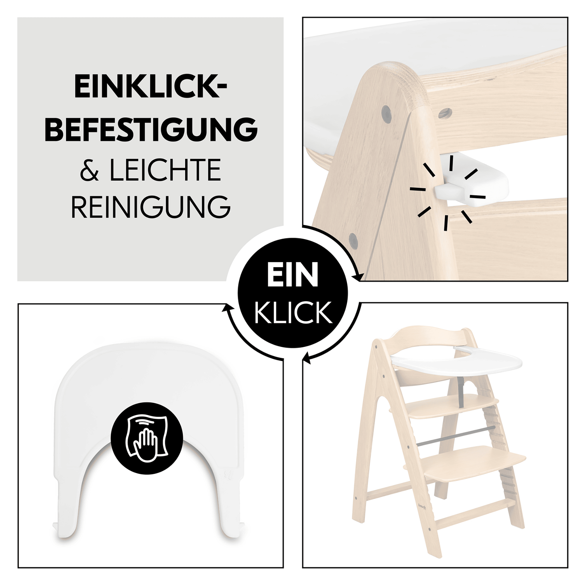 Hochstuhl Zubehör, hauck, Weiß – Produktansicht