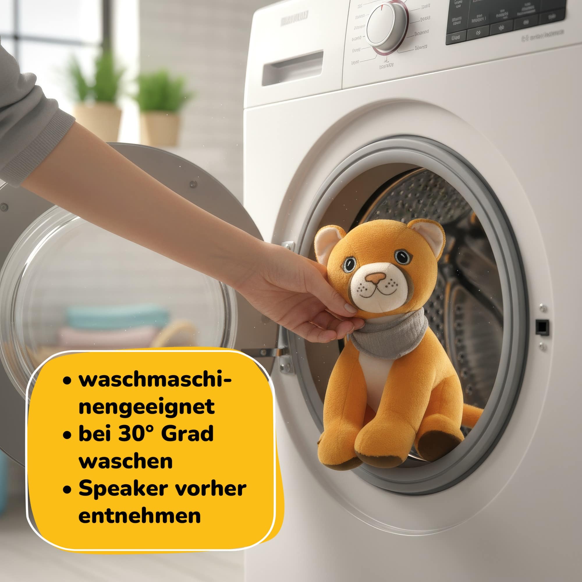 Kuscheltiere, Lenabo, Gelb – Produktansicht
