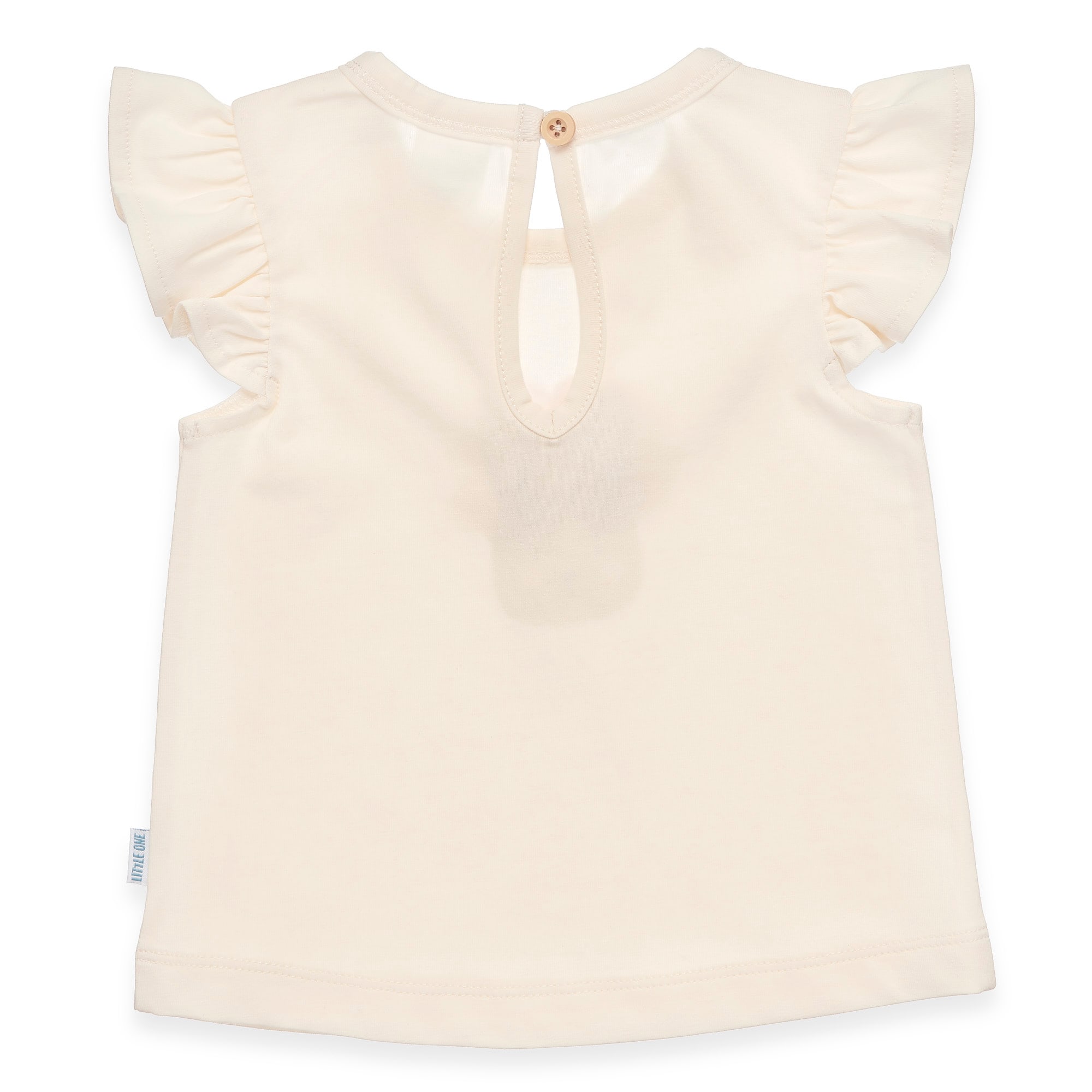 Kurzarmshirts, LITTLE ONE, Weiß – Besonderheit: aus 95% Baumwolle