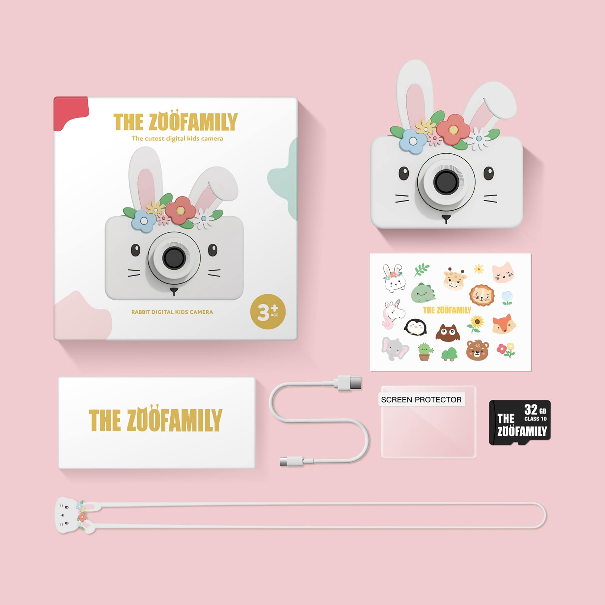 Elektronisches Spielzeug, ZOOFAMILY, Weiß – Produktansicht