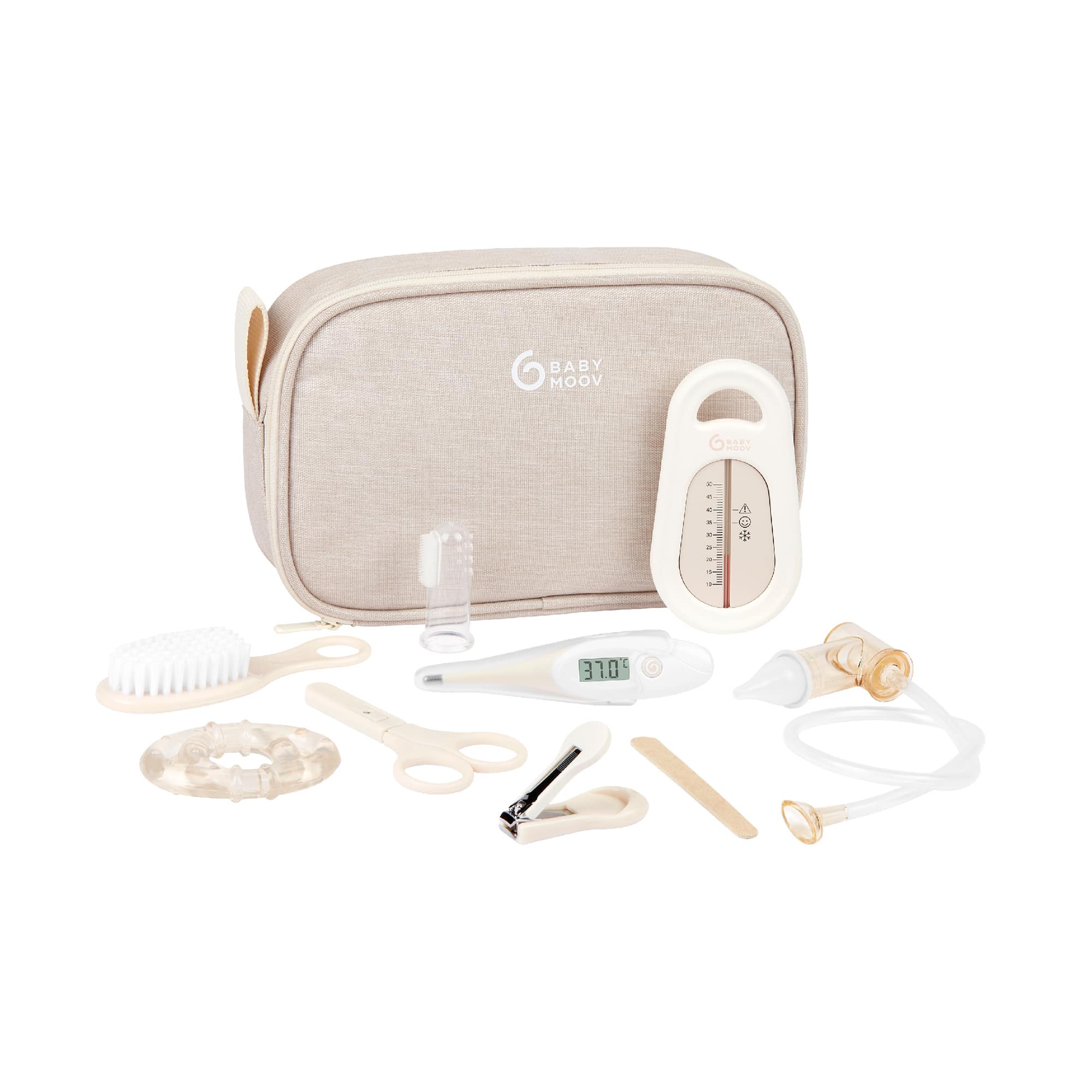 Körperpflege, babymoov, Beige – Besonderheit: Set enthält 9 praktische Accessoires