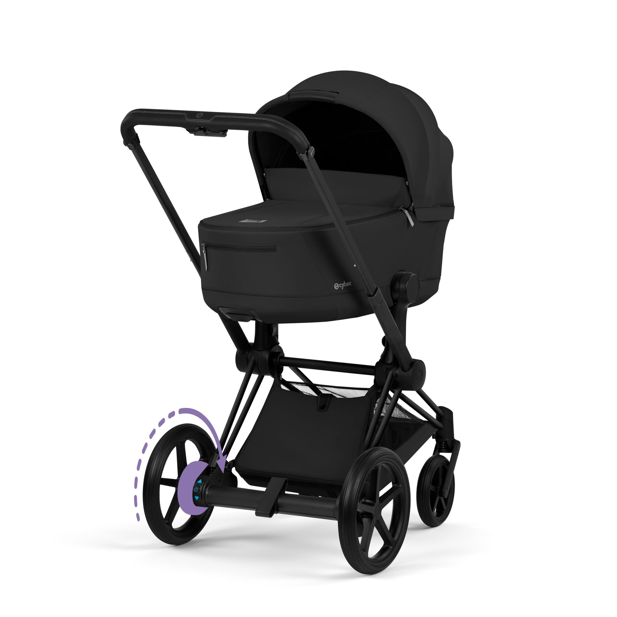 Kombi-Kinderwagen, cybex PLATINUM, Schwarz – Produktansicht