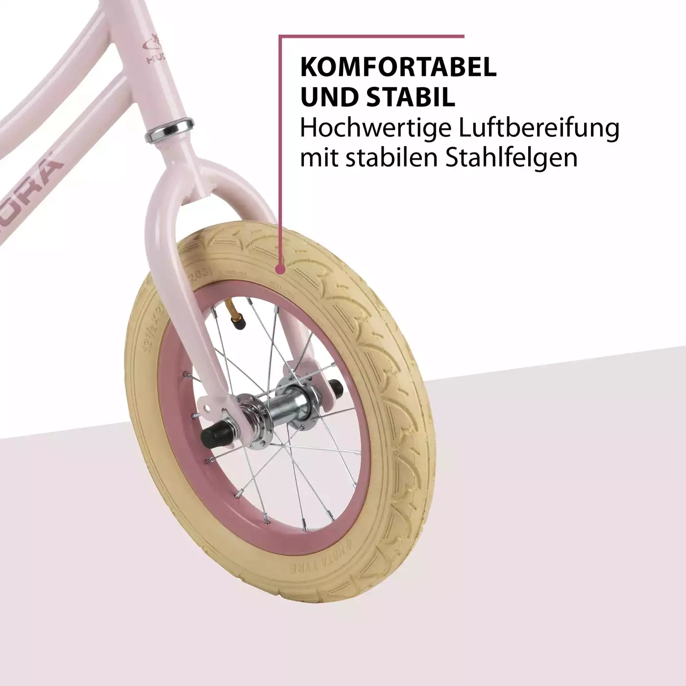 Laufräder, HUDORA, Pink – Produktansicht