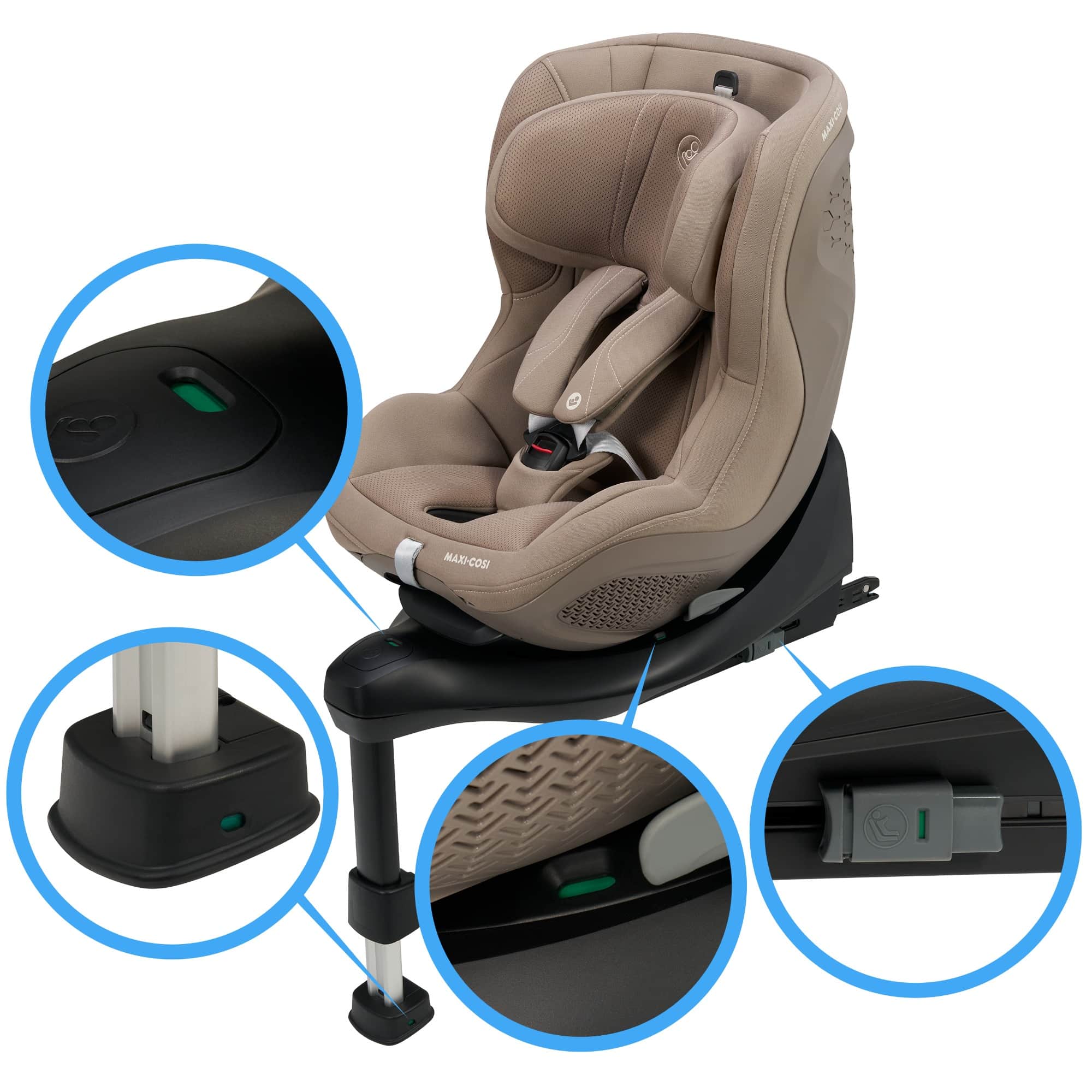 Reboarder 0-18 kg, Gruppe 0+/1, MAXI-COSI, Beige – Produktansicht
