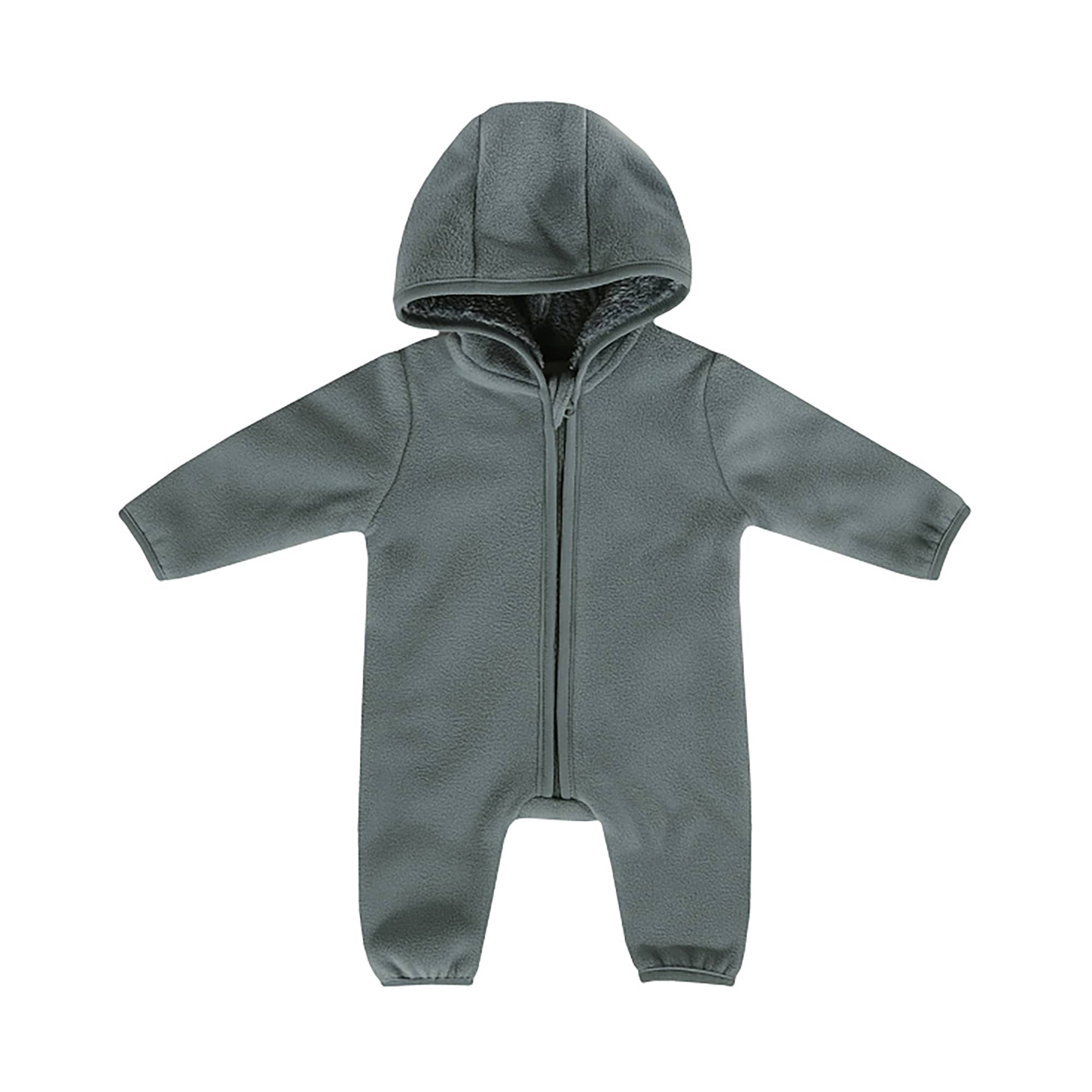 Fleece Overalls, LITTLE ONE, Grün – Produktansicht