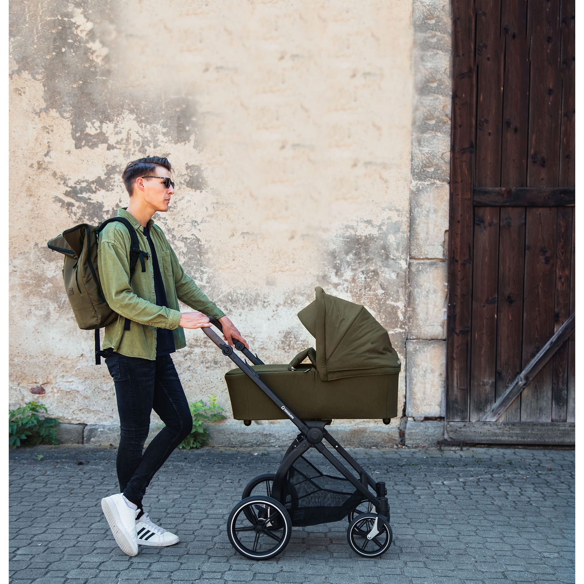 Kombi-Kinderwagen, GESSLEIN, Grün – Produktansicht