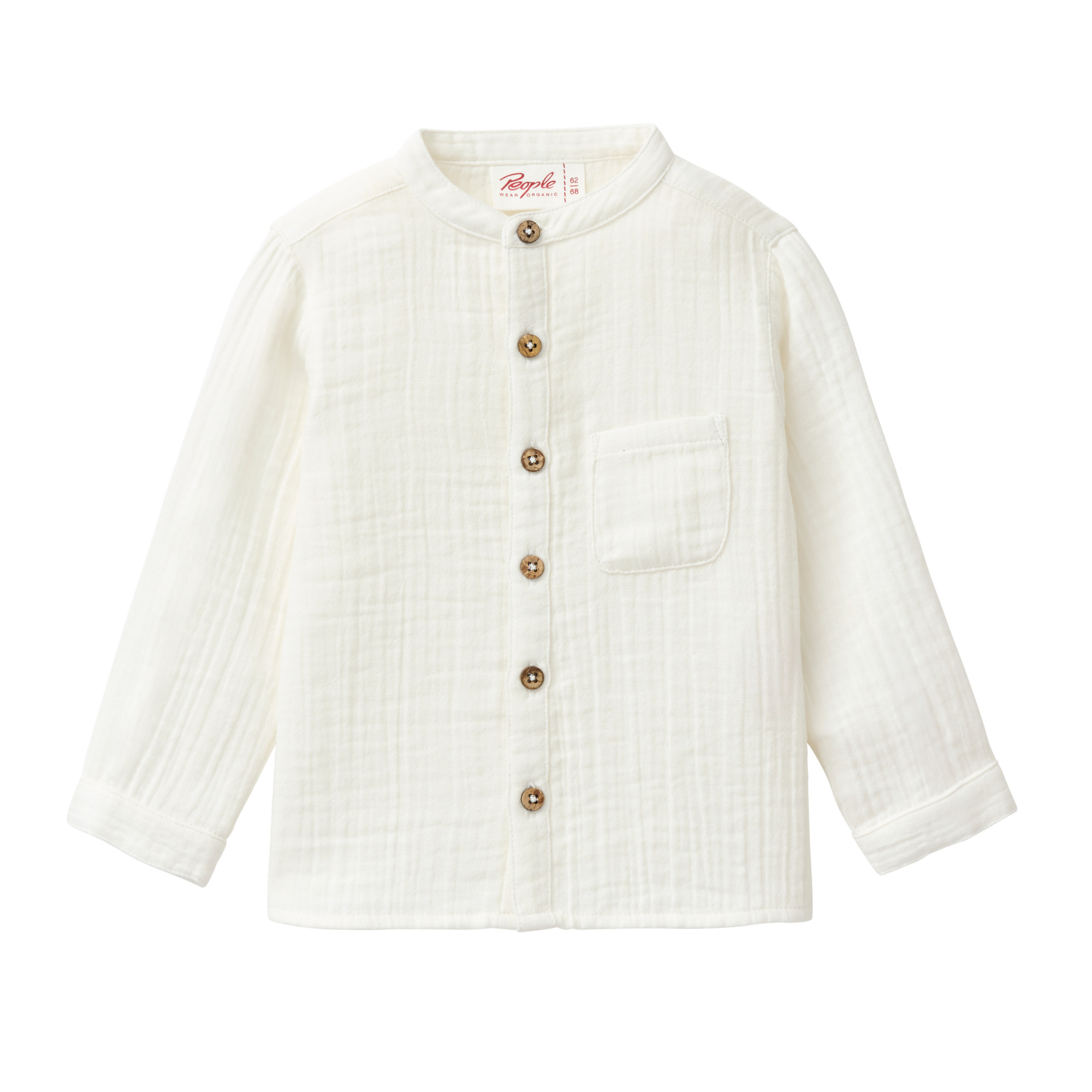 Hemden & Blusen, People Wear Organic, Weiß – Besonderheit: aus 100% Baumwolle