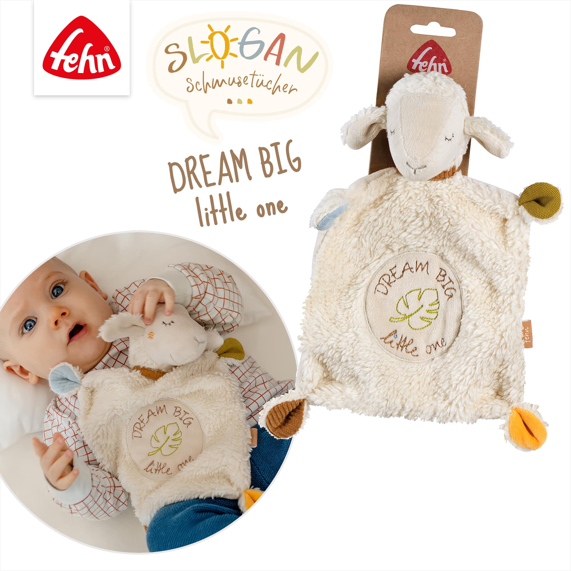 Schmusetücher, fehn, Beige – Produktansicht
