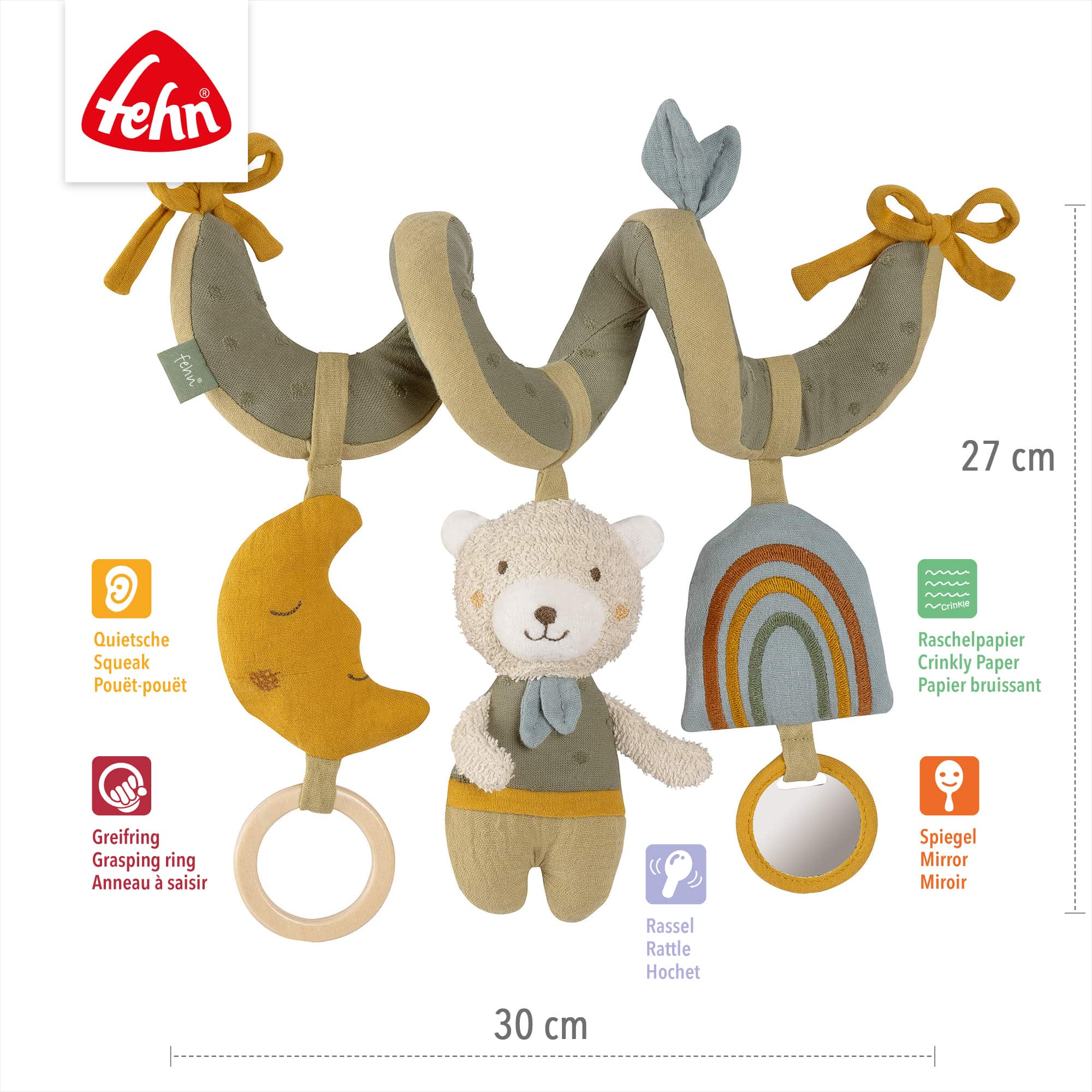 Kuscheltiere, fehn, Grün – Produktansicht
