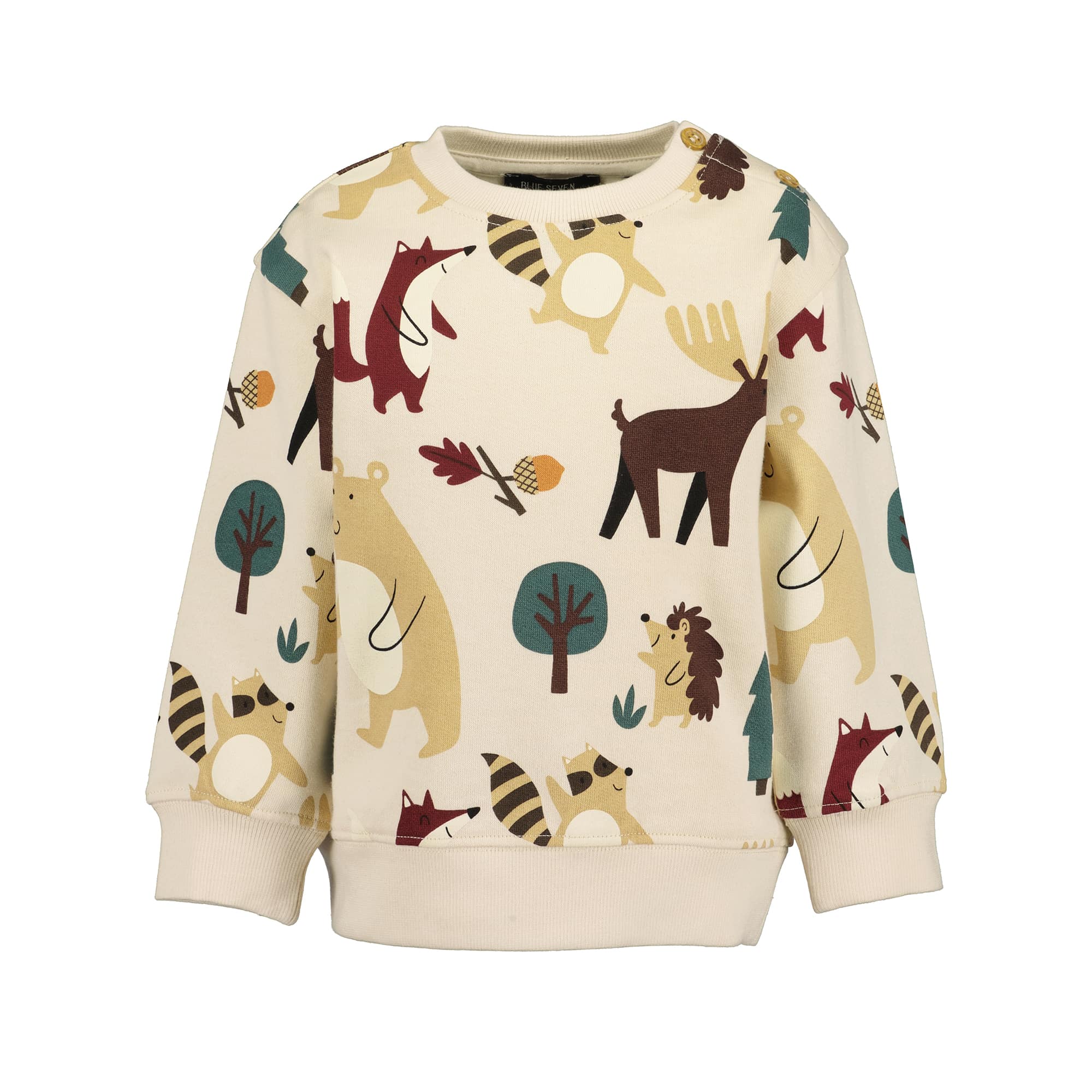 Pullover & Sweatshirts, blue seven, Weiß – Besonderheit: aus 100% Baumwolle