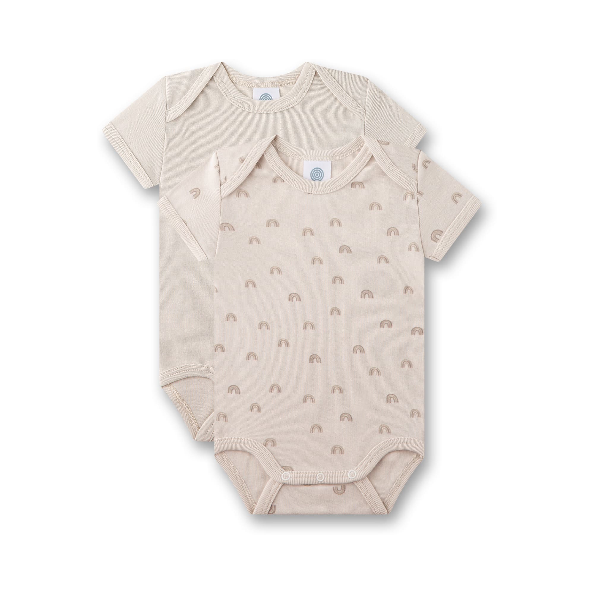Kurzarmbodys, Sanetta, Beige – Besonderheit: aus 100% Bio-Baumwolle