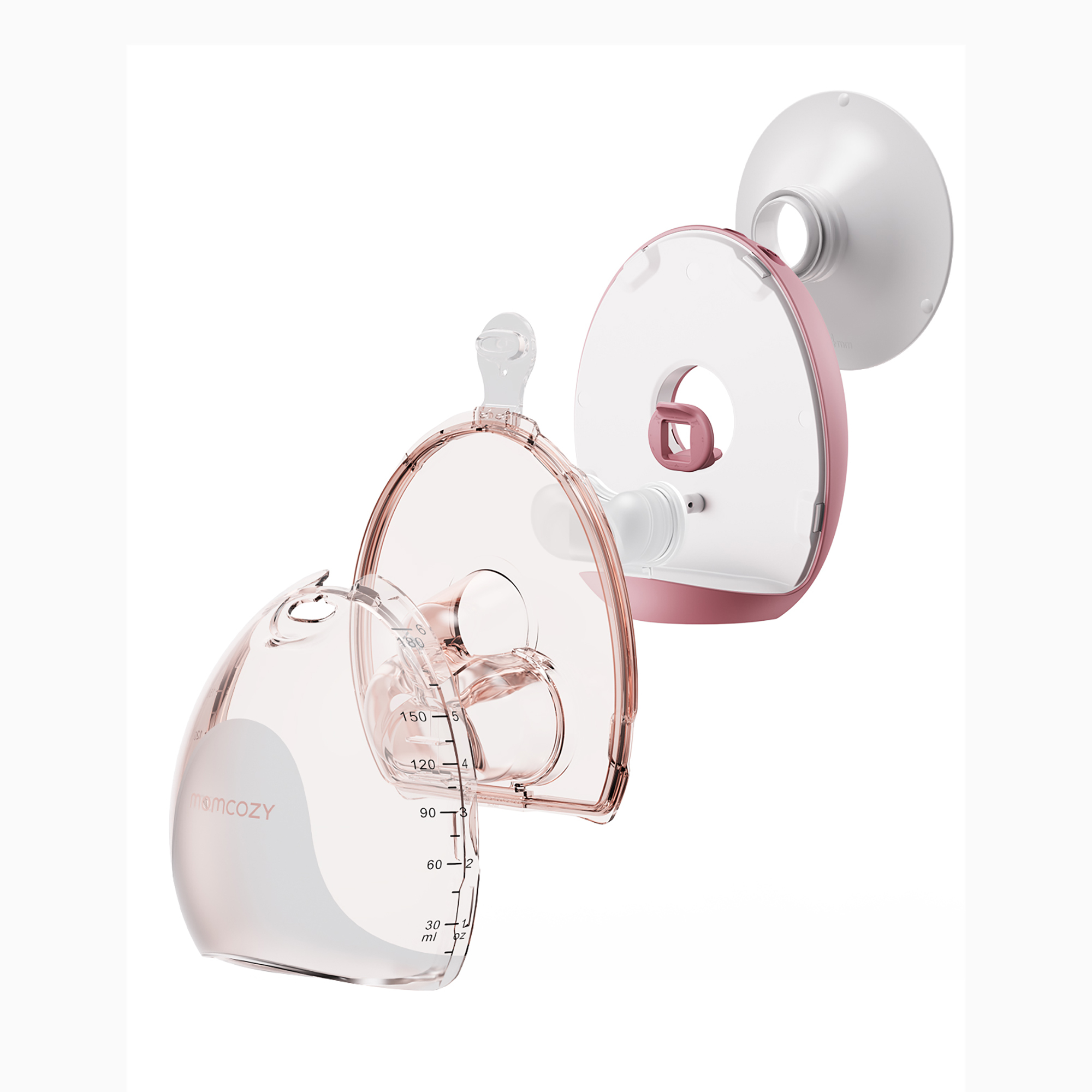 Hands Free Milchpumpen, momcozy, Pink – Produktansicht