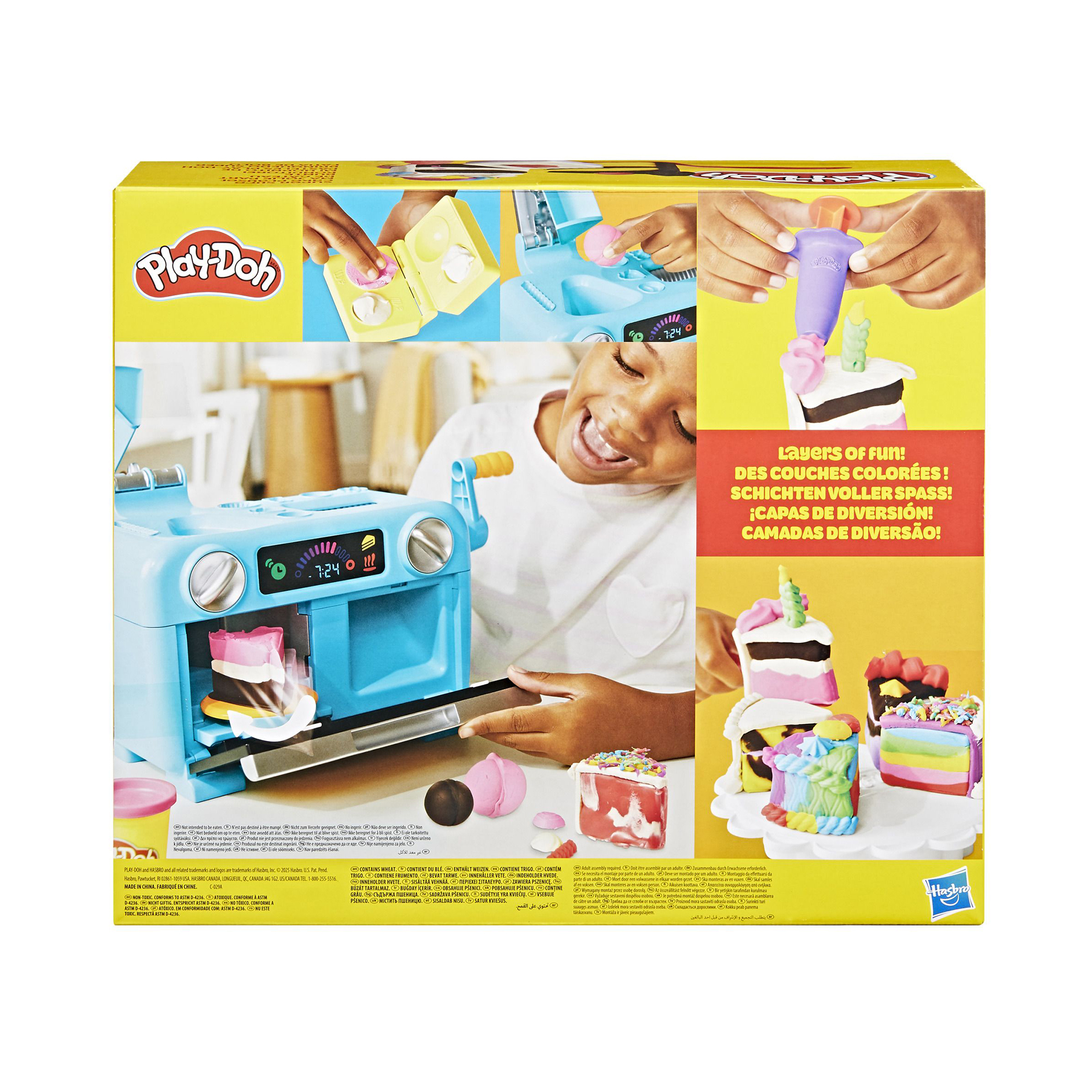 Malen & Kneten, Play-Doh, Mehrfarbig – Besonderheit: inklusive Spielzeug-Backofen, Ausstechern, Drehscheiben-Ständer, Spielknete und mehr