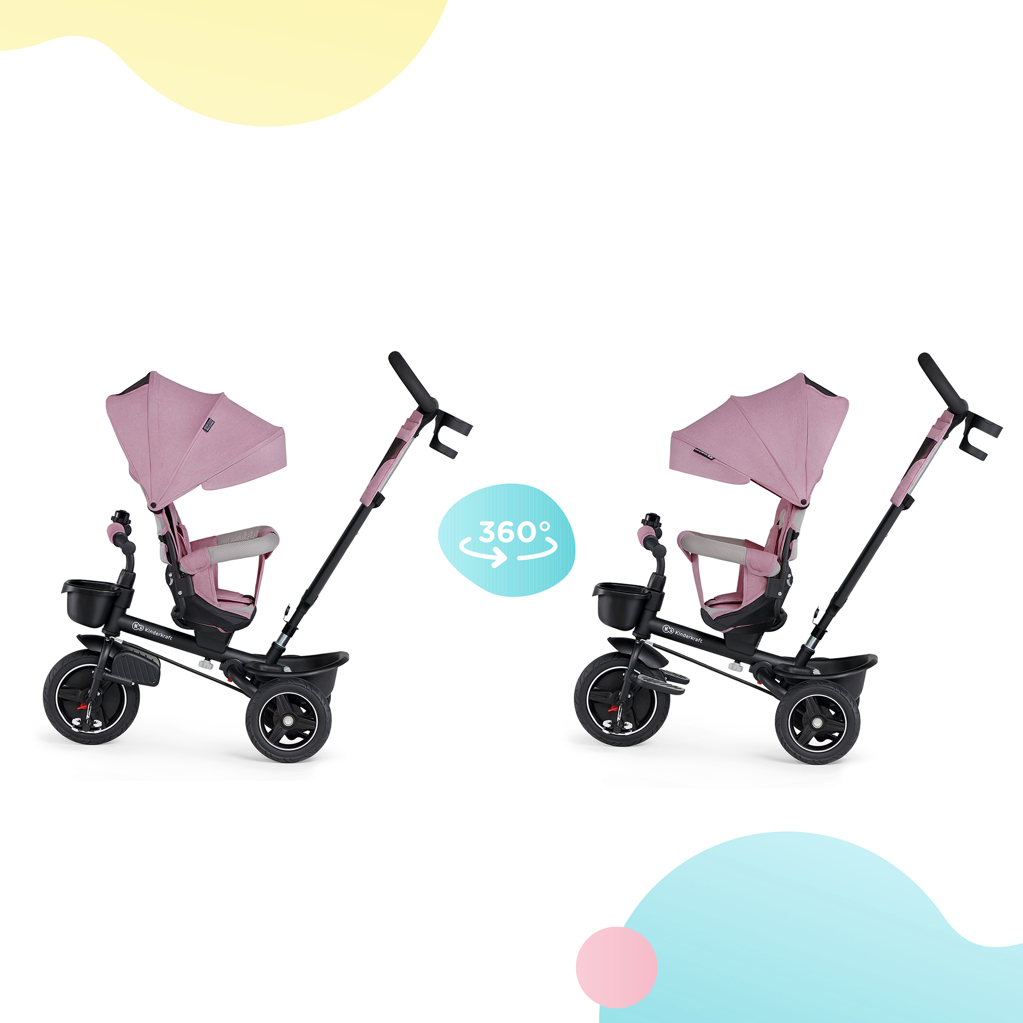 Dreiräder, Kinderkraft, Pink – Produktansicht