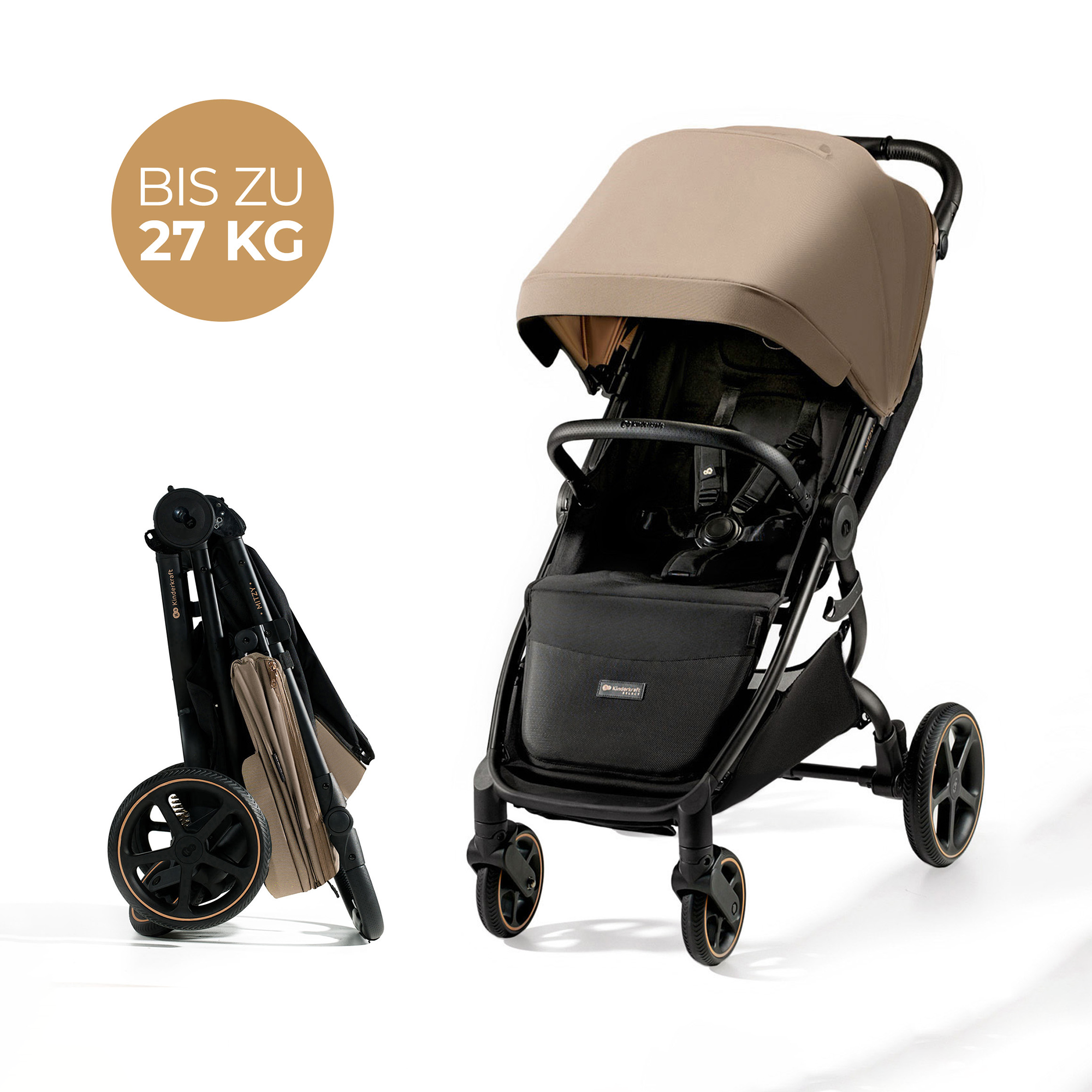 Buggys beige, Kinderkraft, Beige – Produktansicht