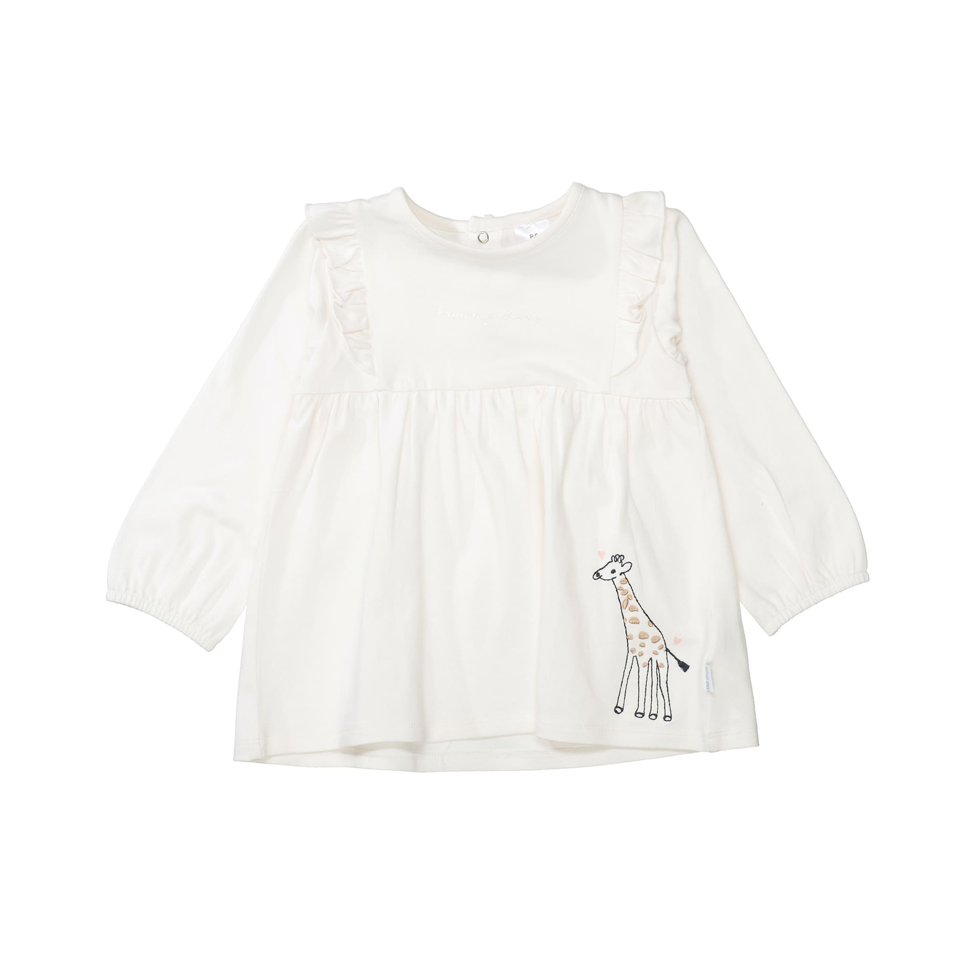 Langarmshirts, LITTLE ONE, Weiß – Besonderheit: aus 95% Baumwolle