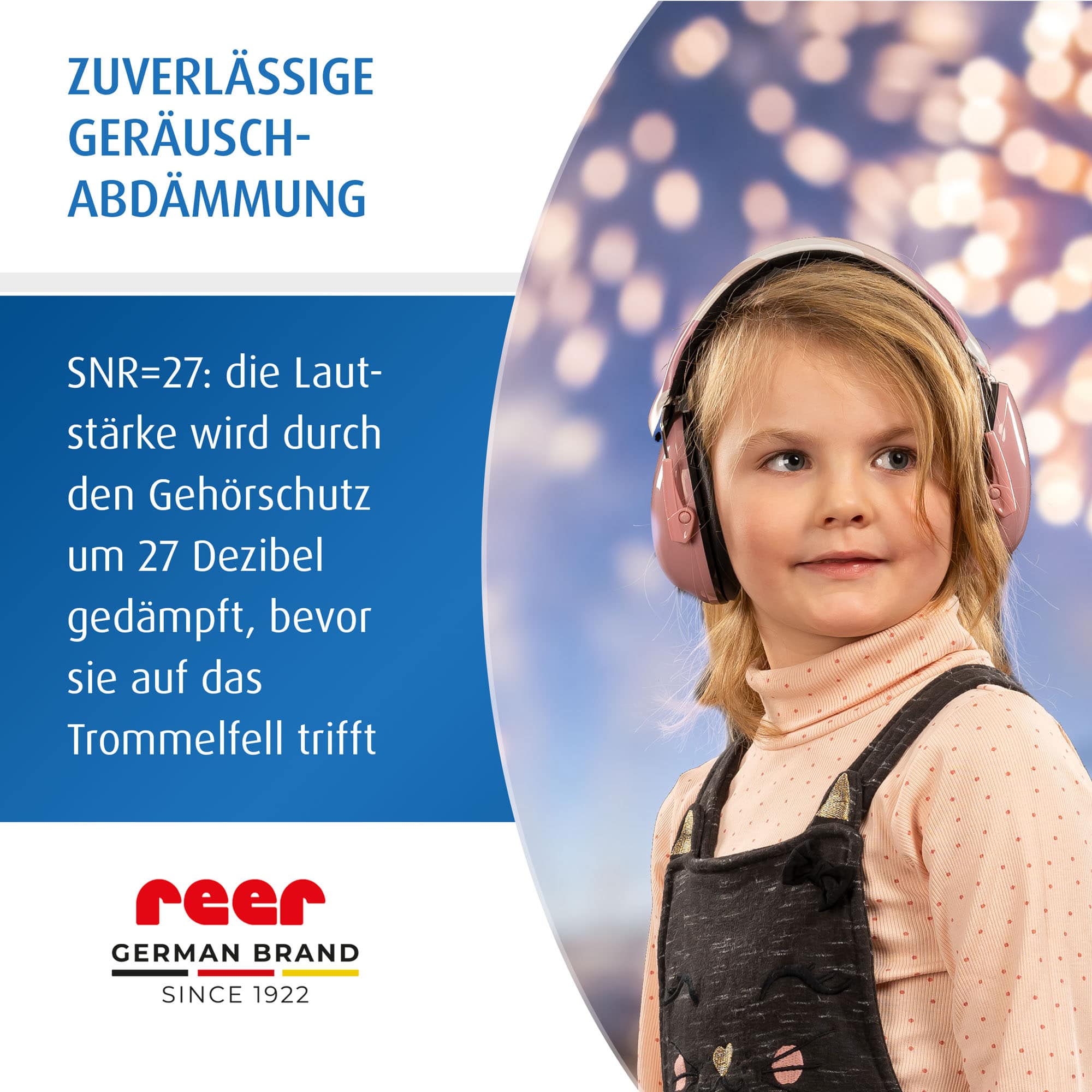 Gehörschutz, reer, Pink – Produktansicht