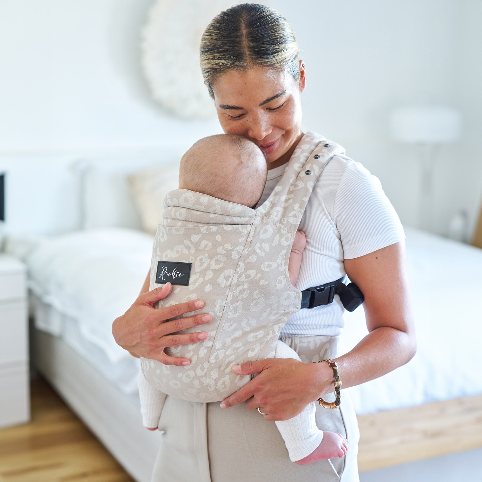 Fullbuckle Tragen, Rookie, Beige – Besonderheit: Fullbuckle Bauch- & Rückentrage