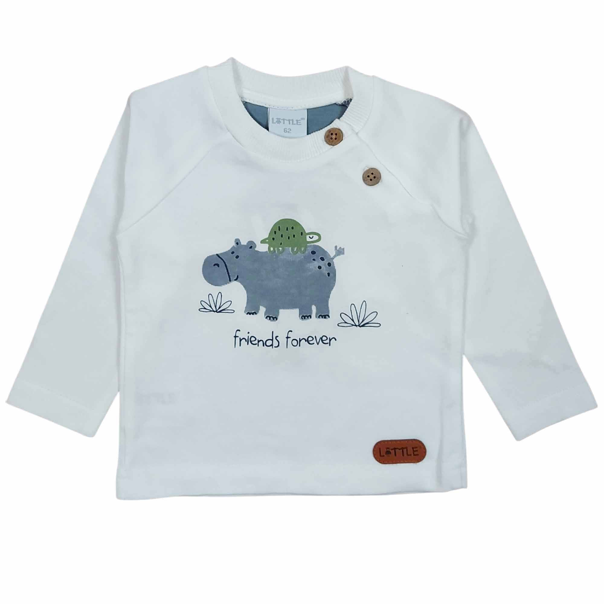 Langarmshirts, LITTLE, Weiß – Produktansicht