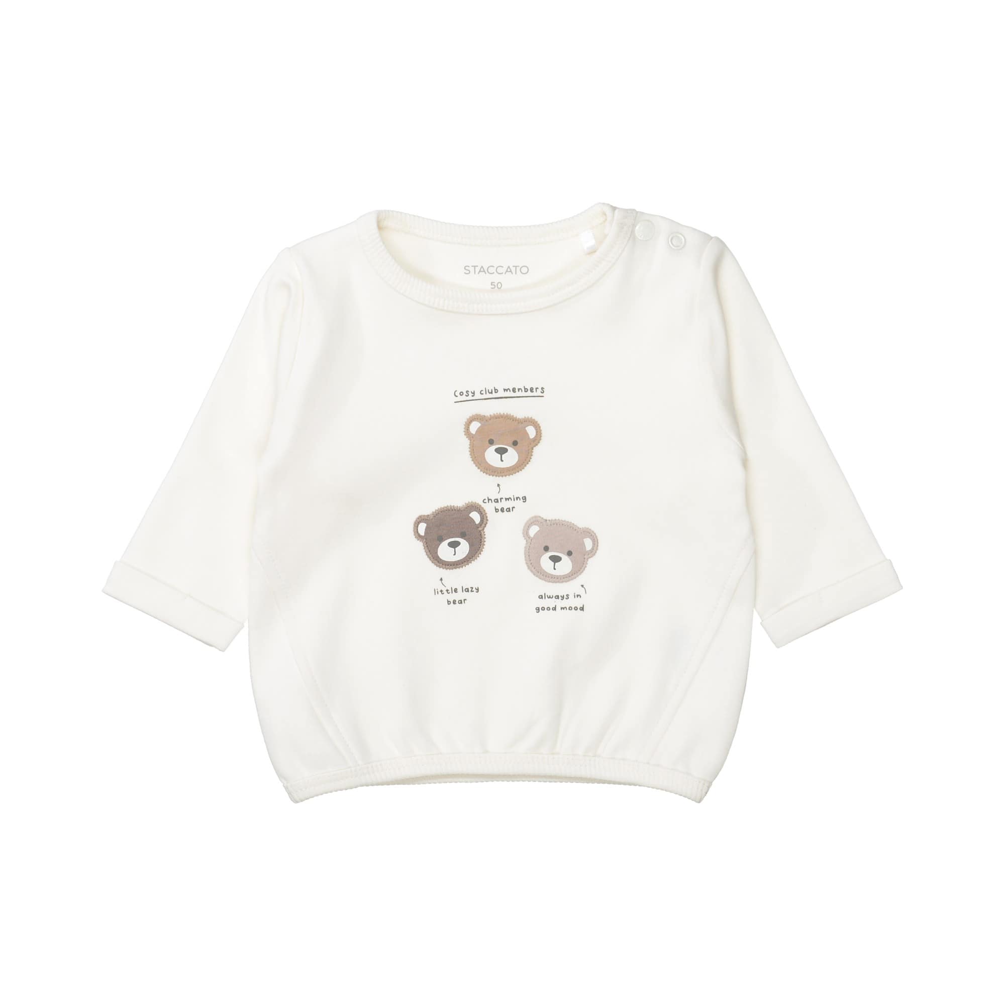 Pullover & Sweatshirts, STACCATO, Weiß – Besonderheit: aus 100% Bio-Baumwolle