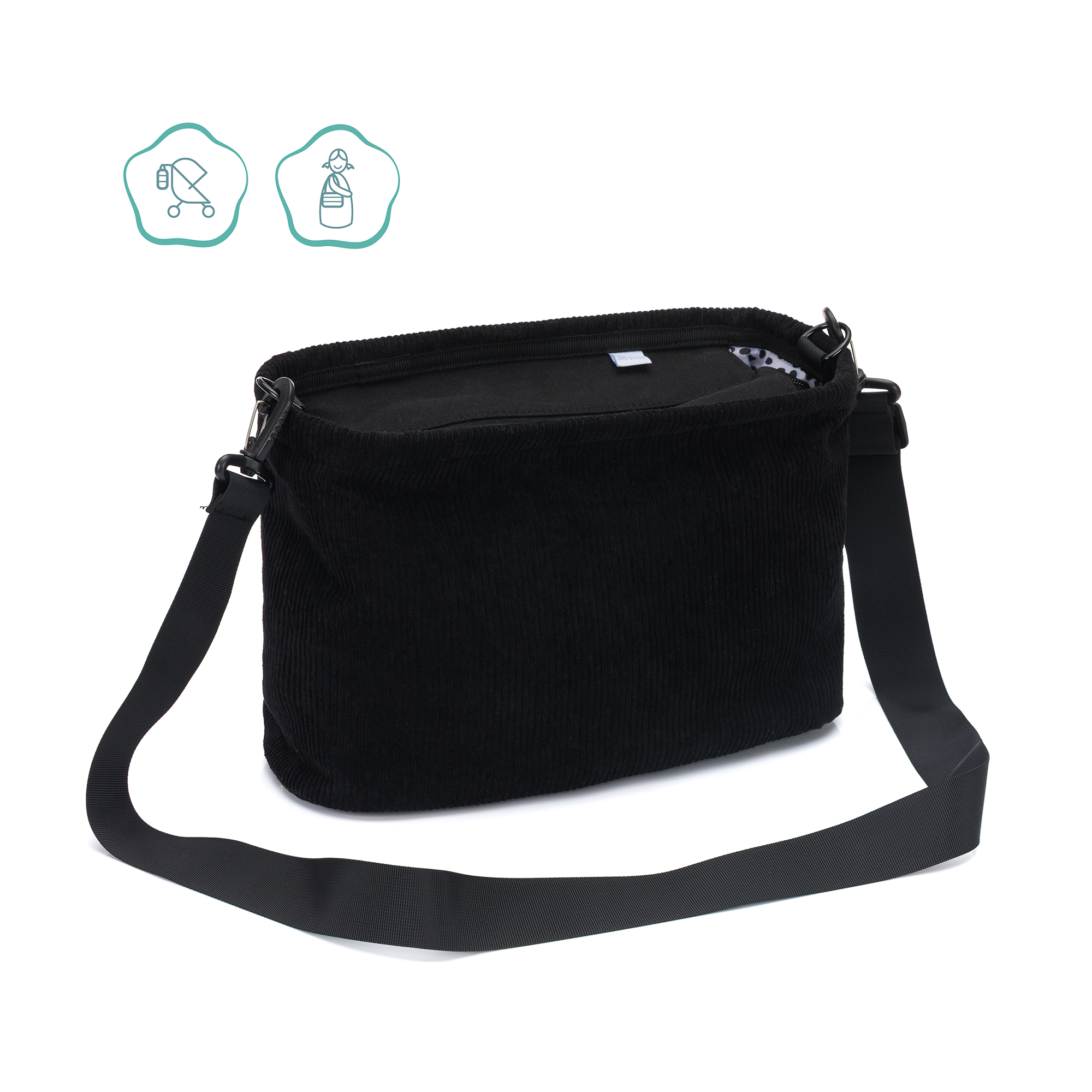 Wickeltaschen, LITTLE ONE, Schwarz – Produktansicht