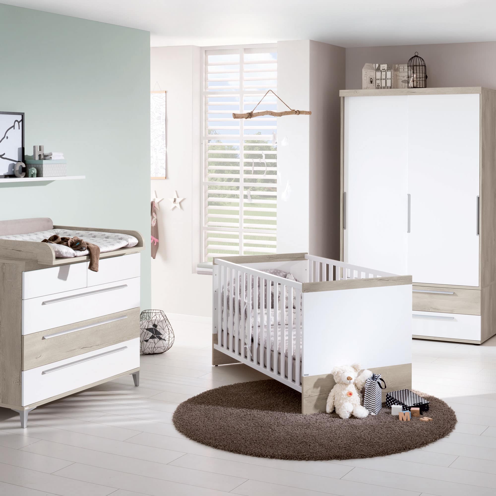 4-teiliges Spar-Set Babyzimmer Mathea PAIDI Weiß 9000000000186 1