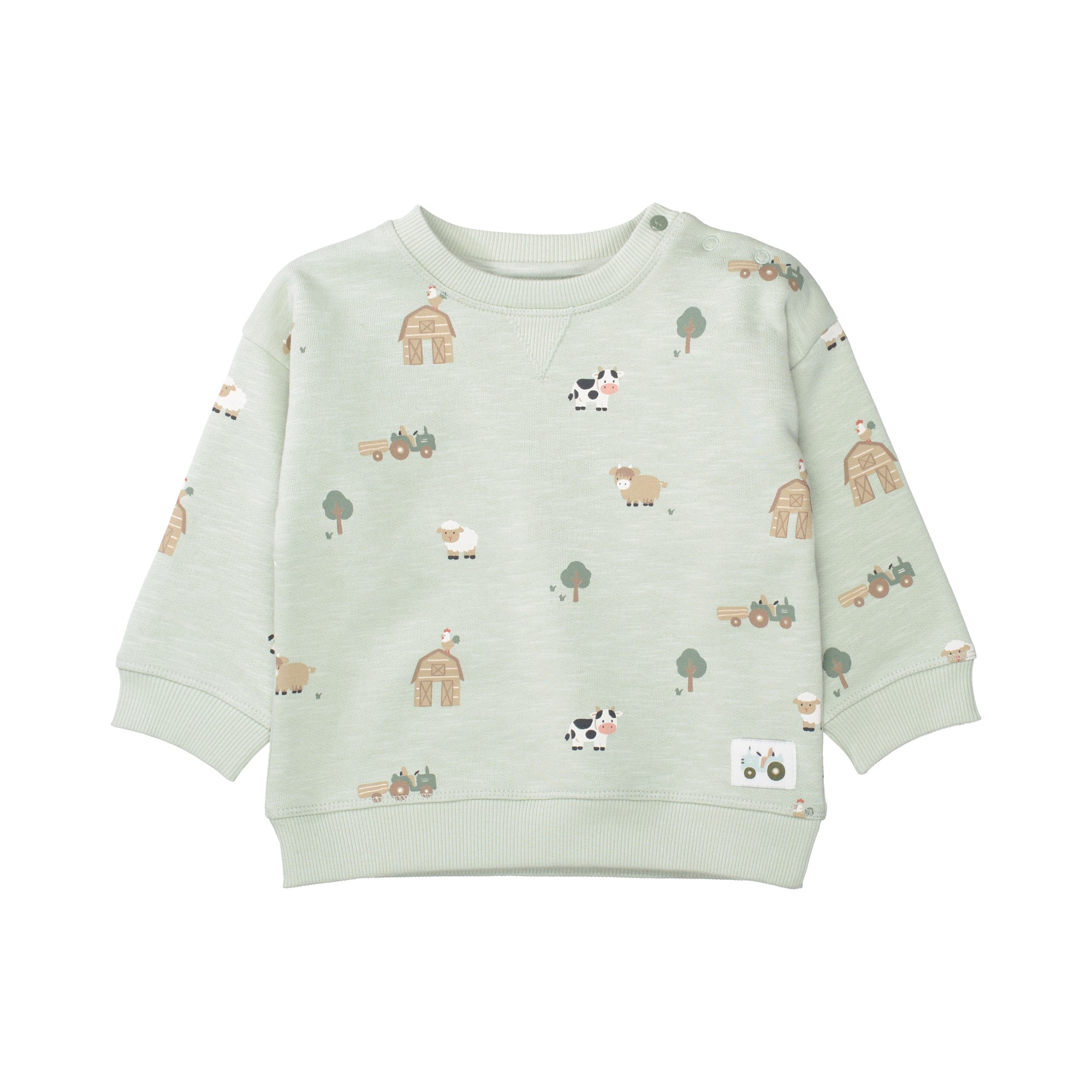 Pullover & Sweatshirts, STACCATO, Grün – Besonderheit: aus 100% Baumwolle