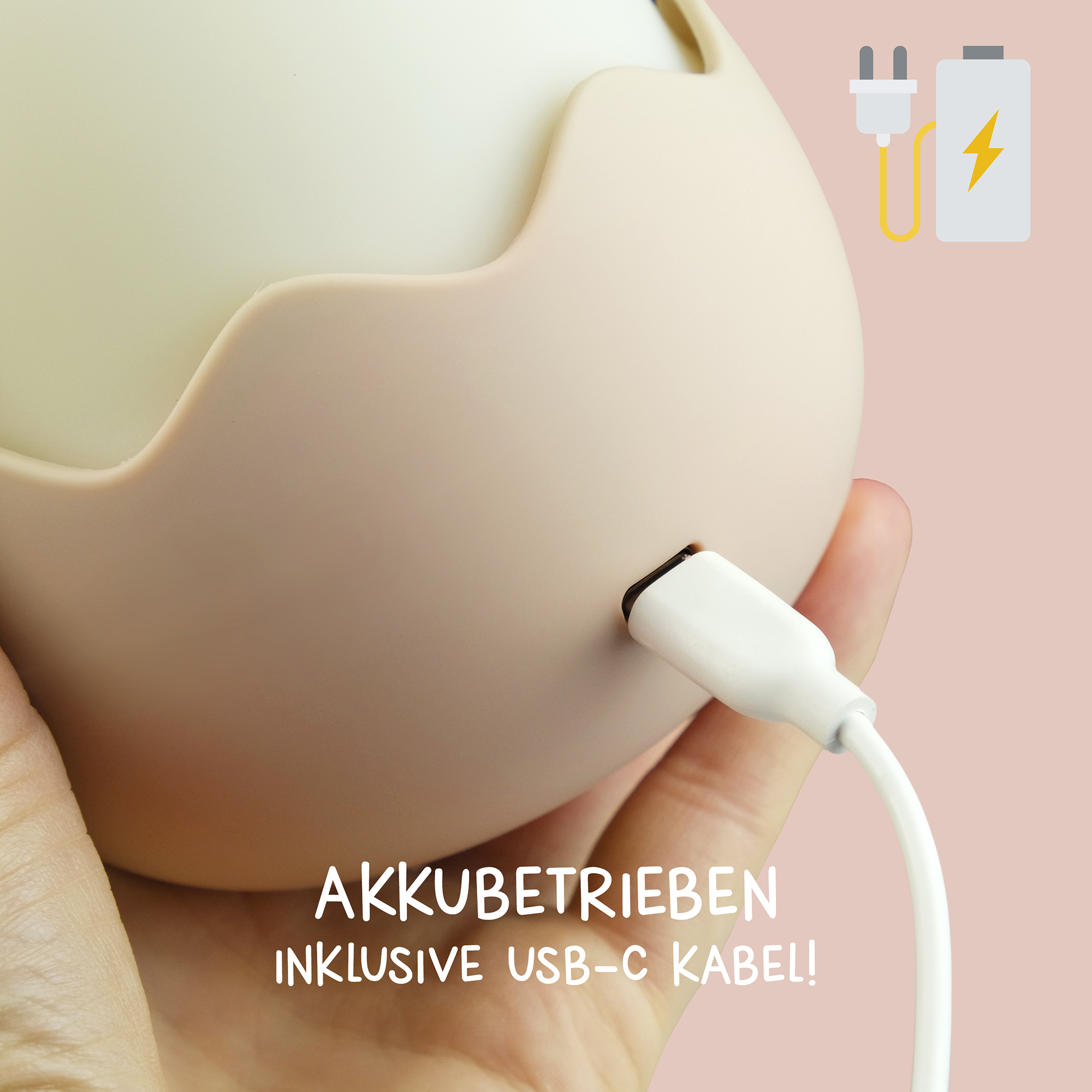 Nachtlichter, MegaLight, Beige – Produktansicht