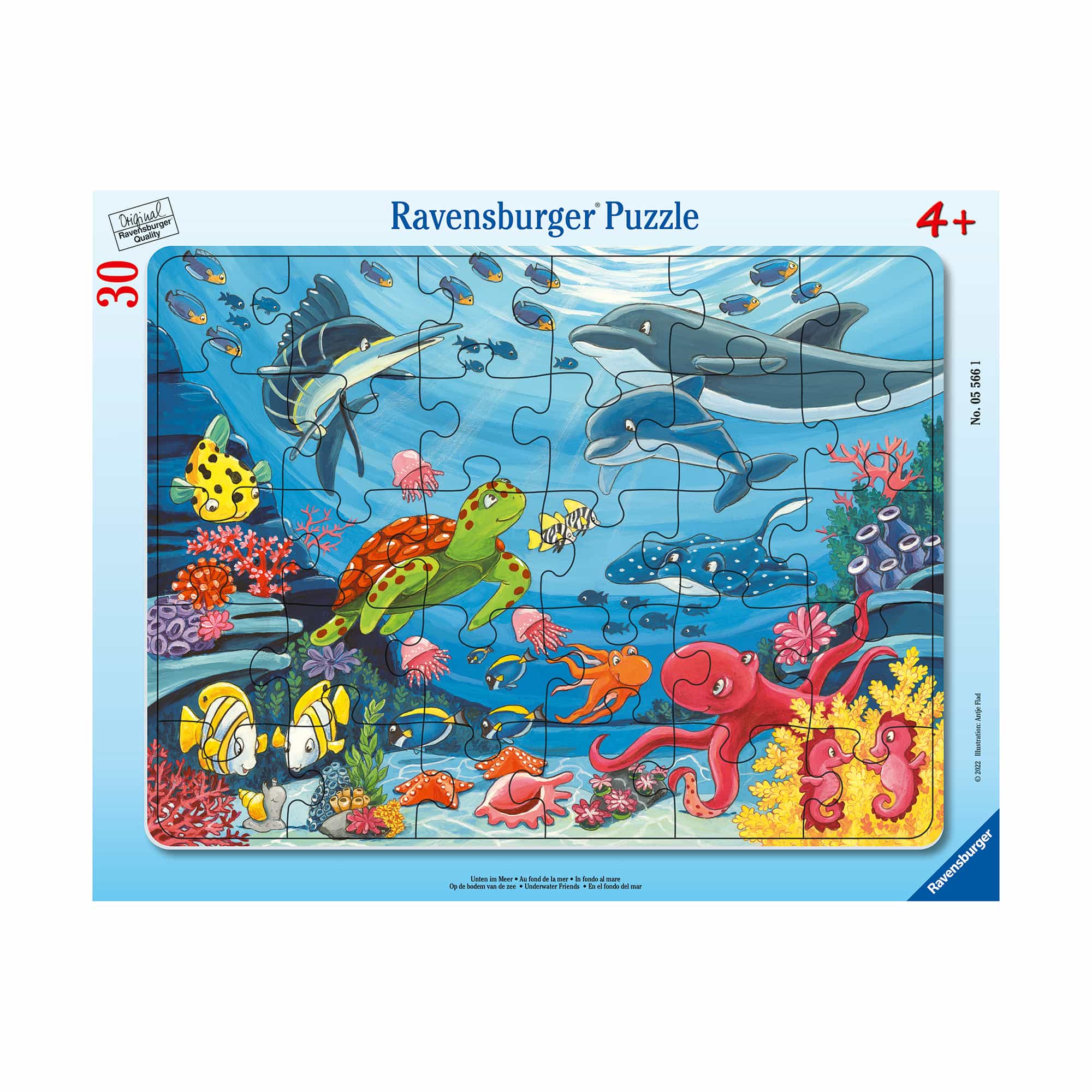 Spielzeug ab 4 Jahren, Ravensburger, Blau – Besonderheit: Kinderpuzzle ab ca. 4 Jahren